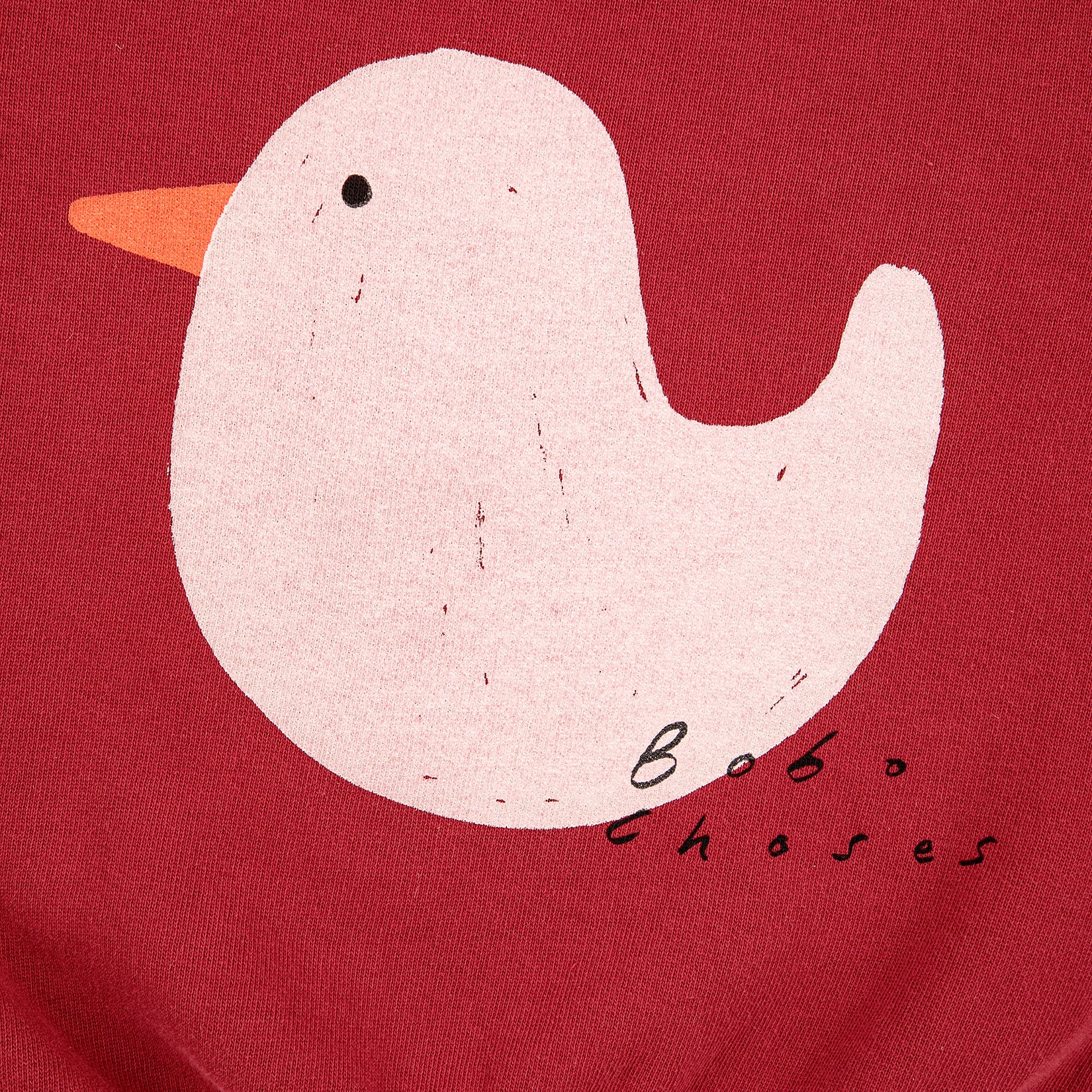 Boys & Girls Red Printed Cotton Sweatshirt
