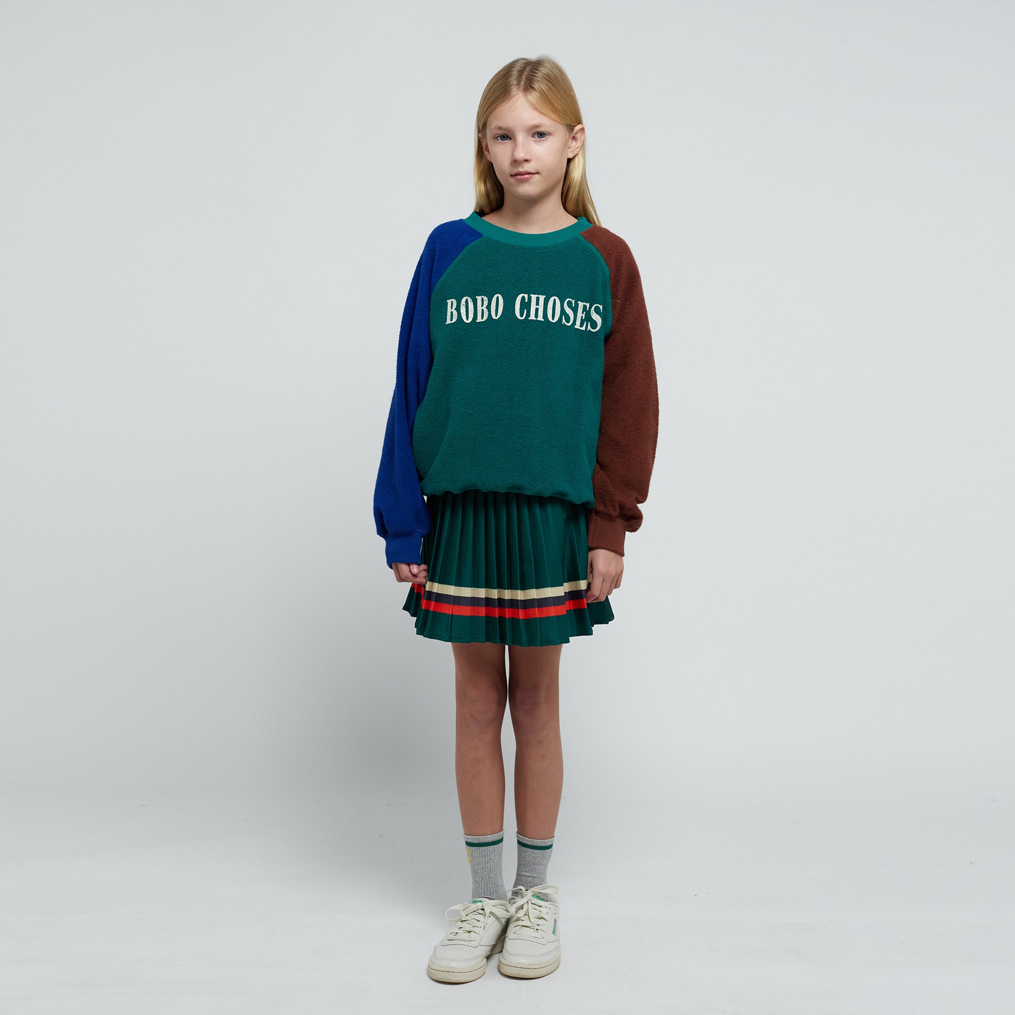 Boys & Girls Green Logo Fleece Sweatshirt