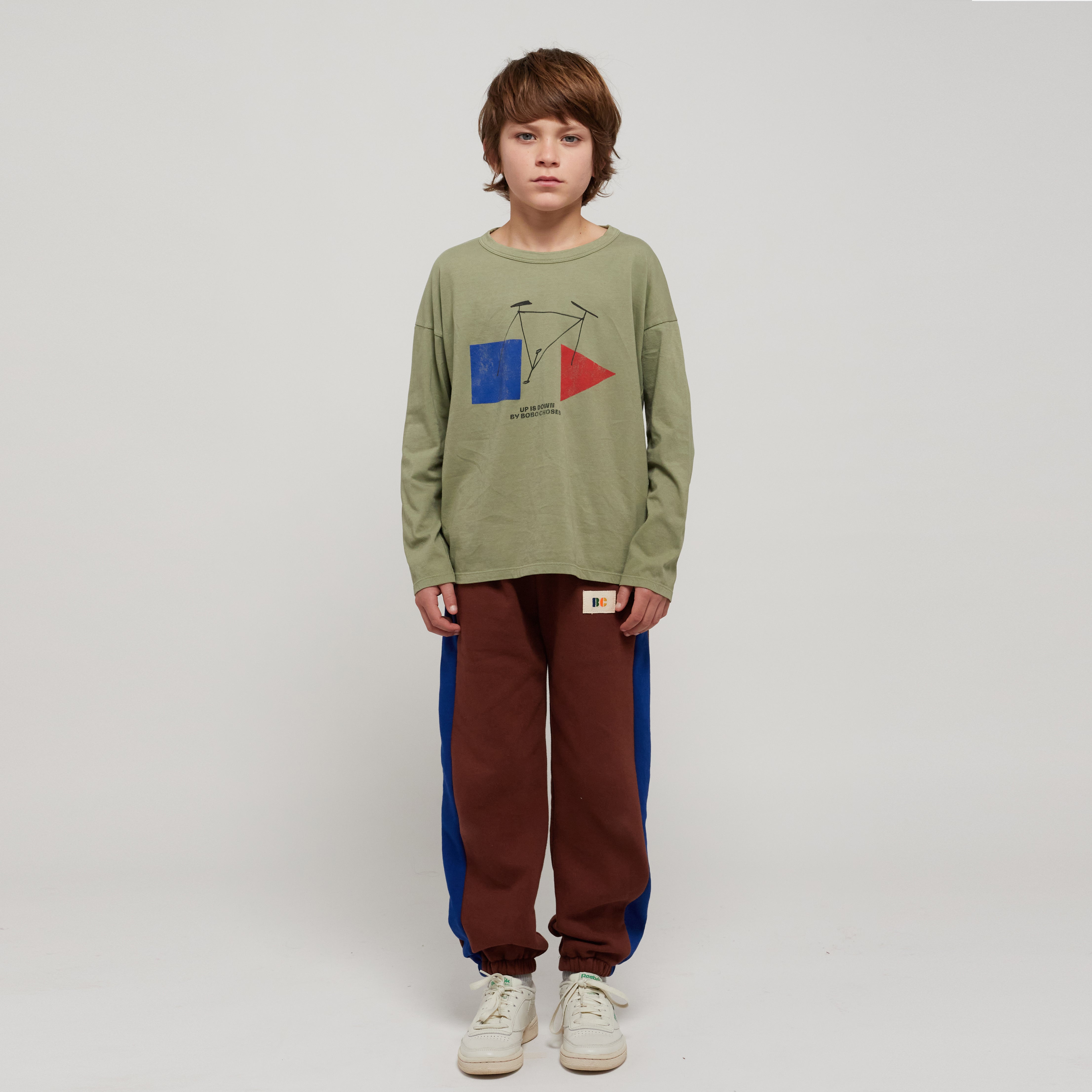 Boys & Girls Dark Brown Cotton Trousers