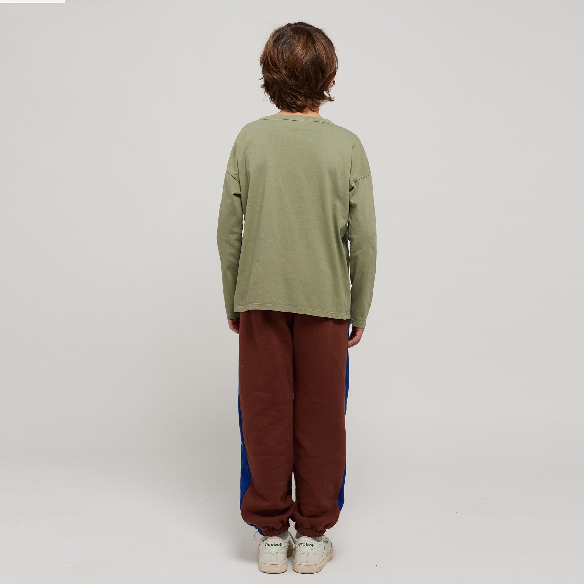 Boys & Girls Dark Brown Cotton Trousers