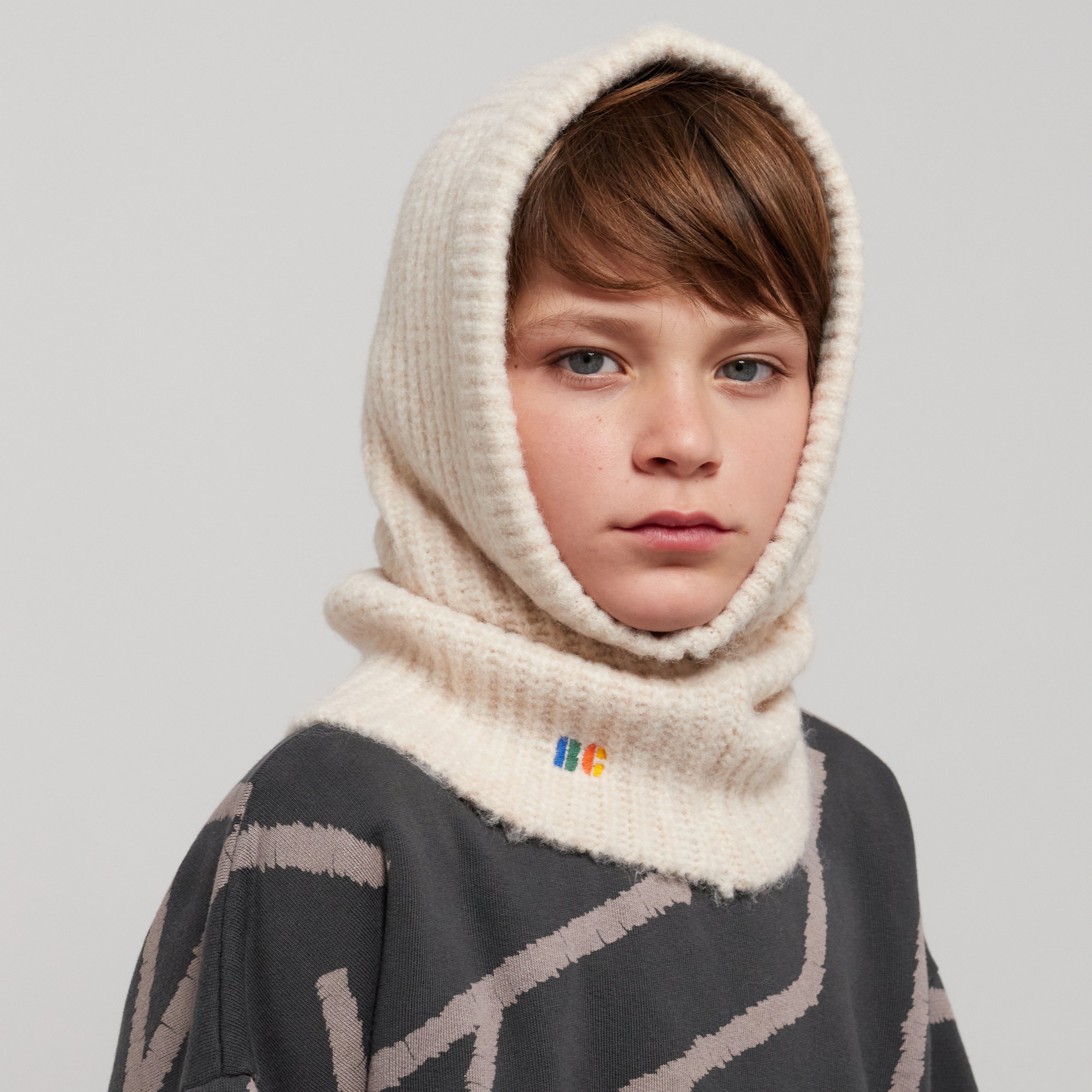 Boys & Girls Beige Knit Hat