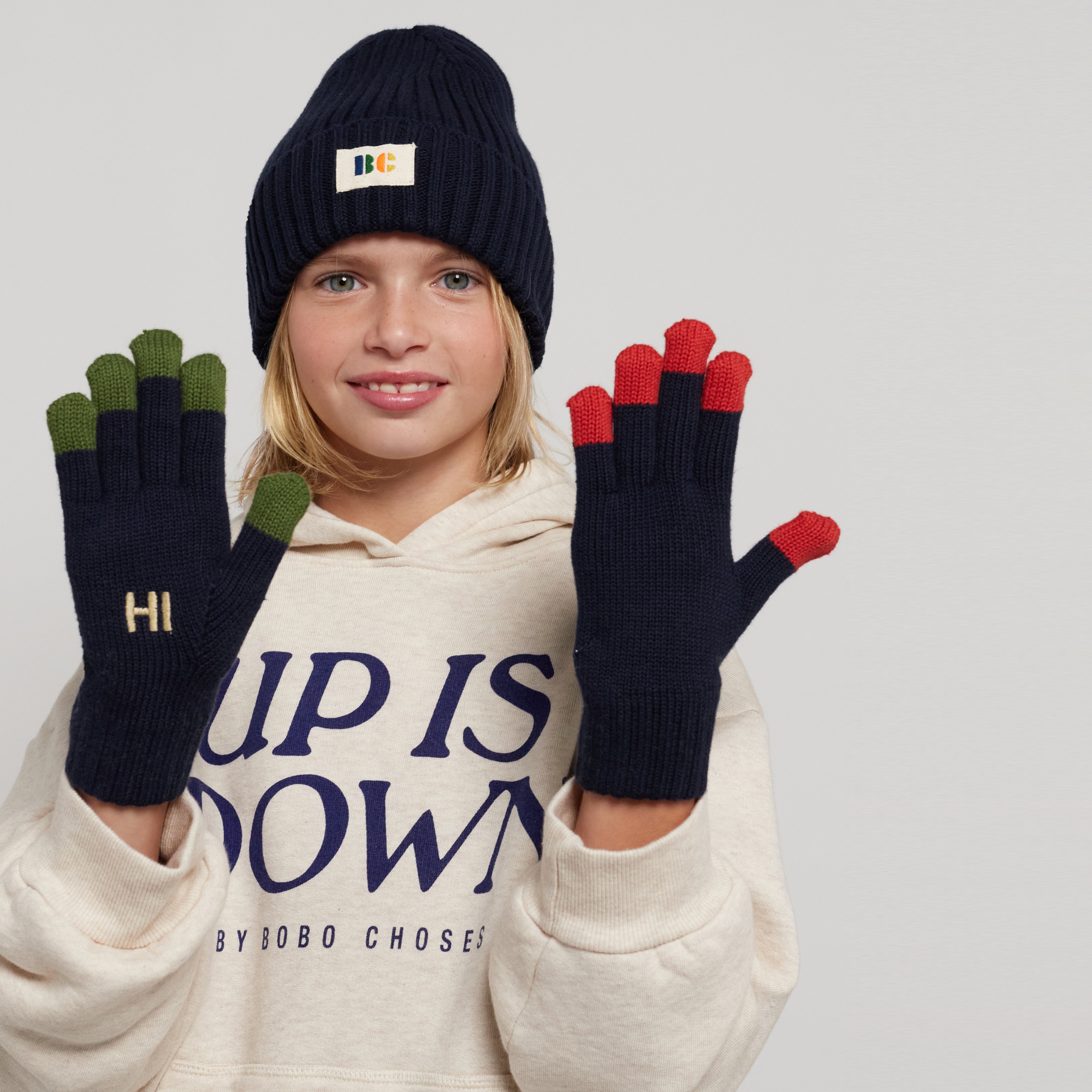 Boys & Girls Navy Gloves