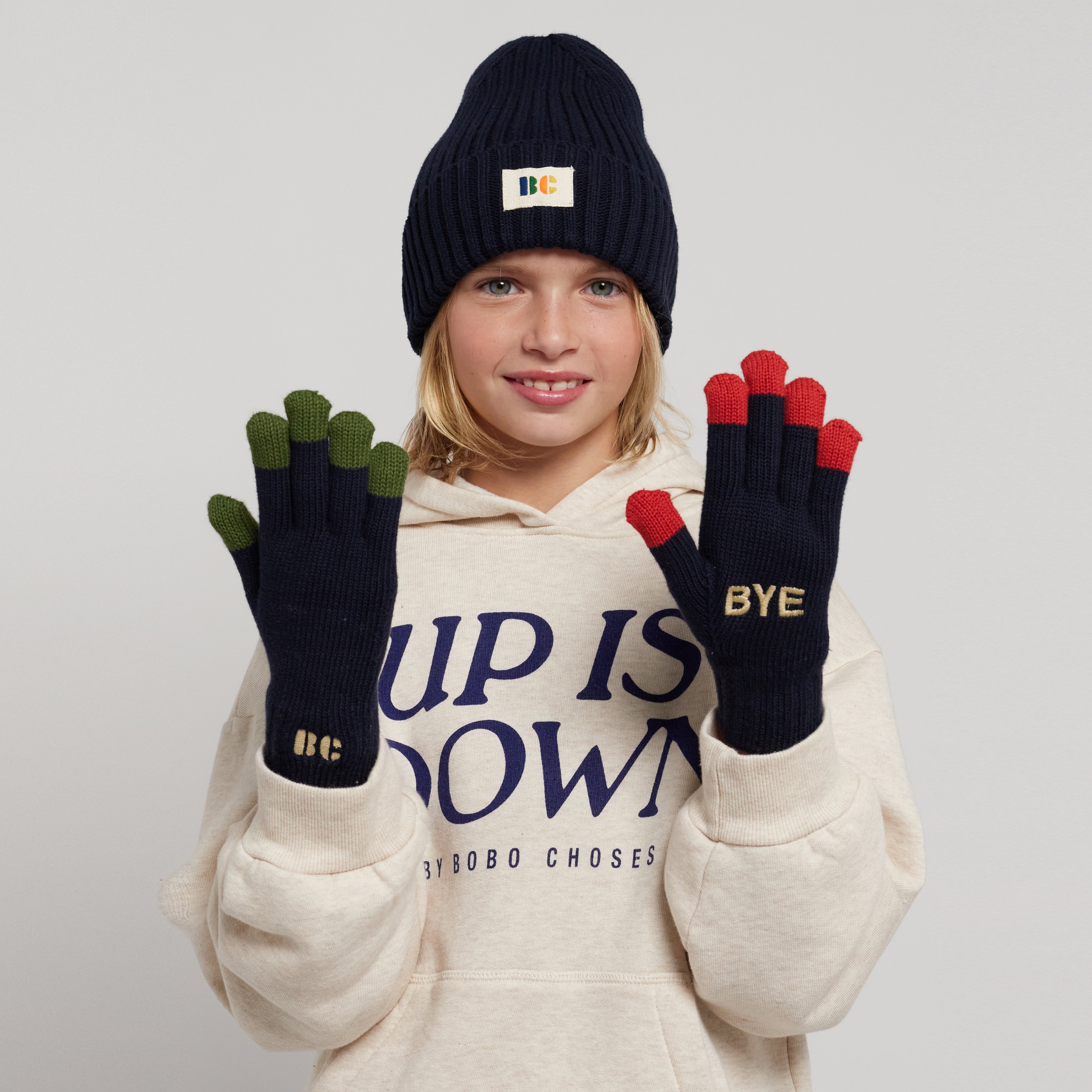 Boys & Girls Navy Gloves