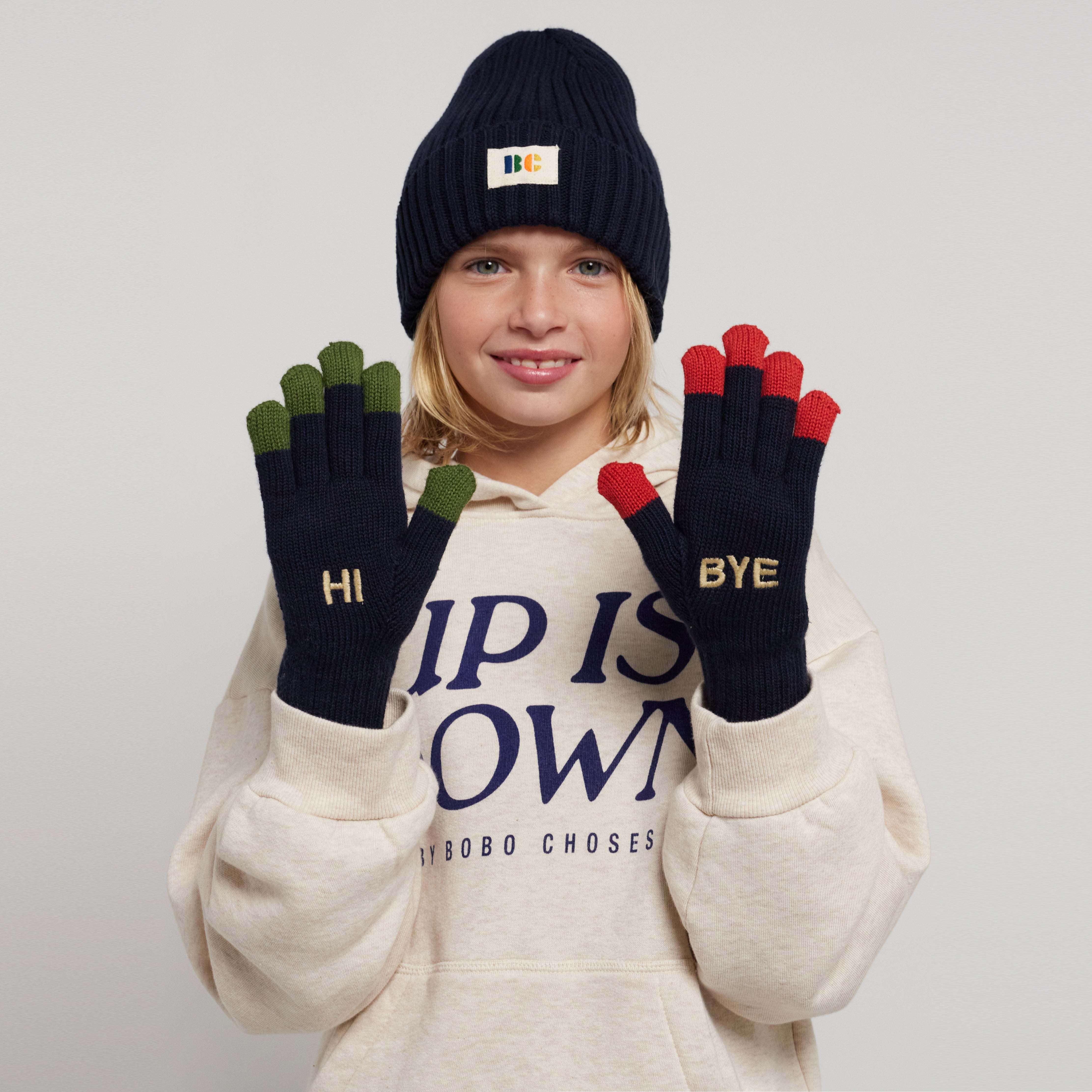 Boys & Girls Navy Gloves