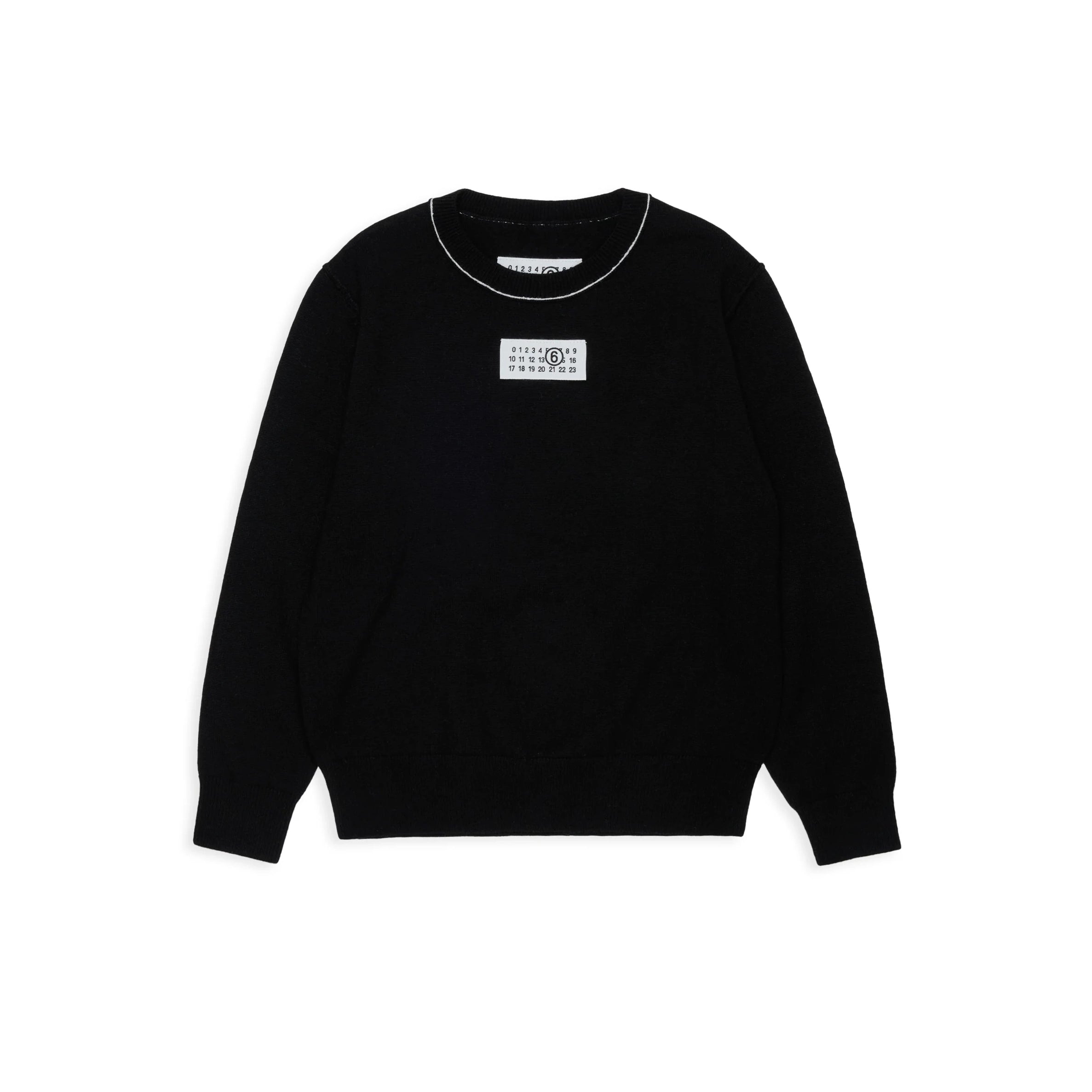 Boys & Girls Black Knit Wool Sweater