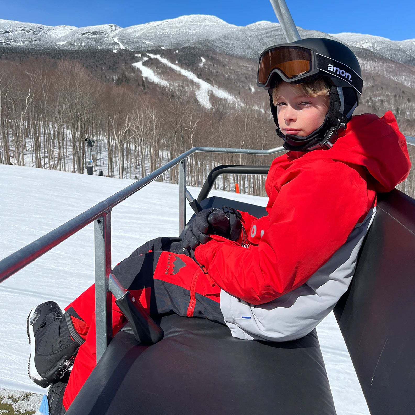 Boys & Girls Red Frostner 2L Hooded Ski Jacket