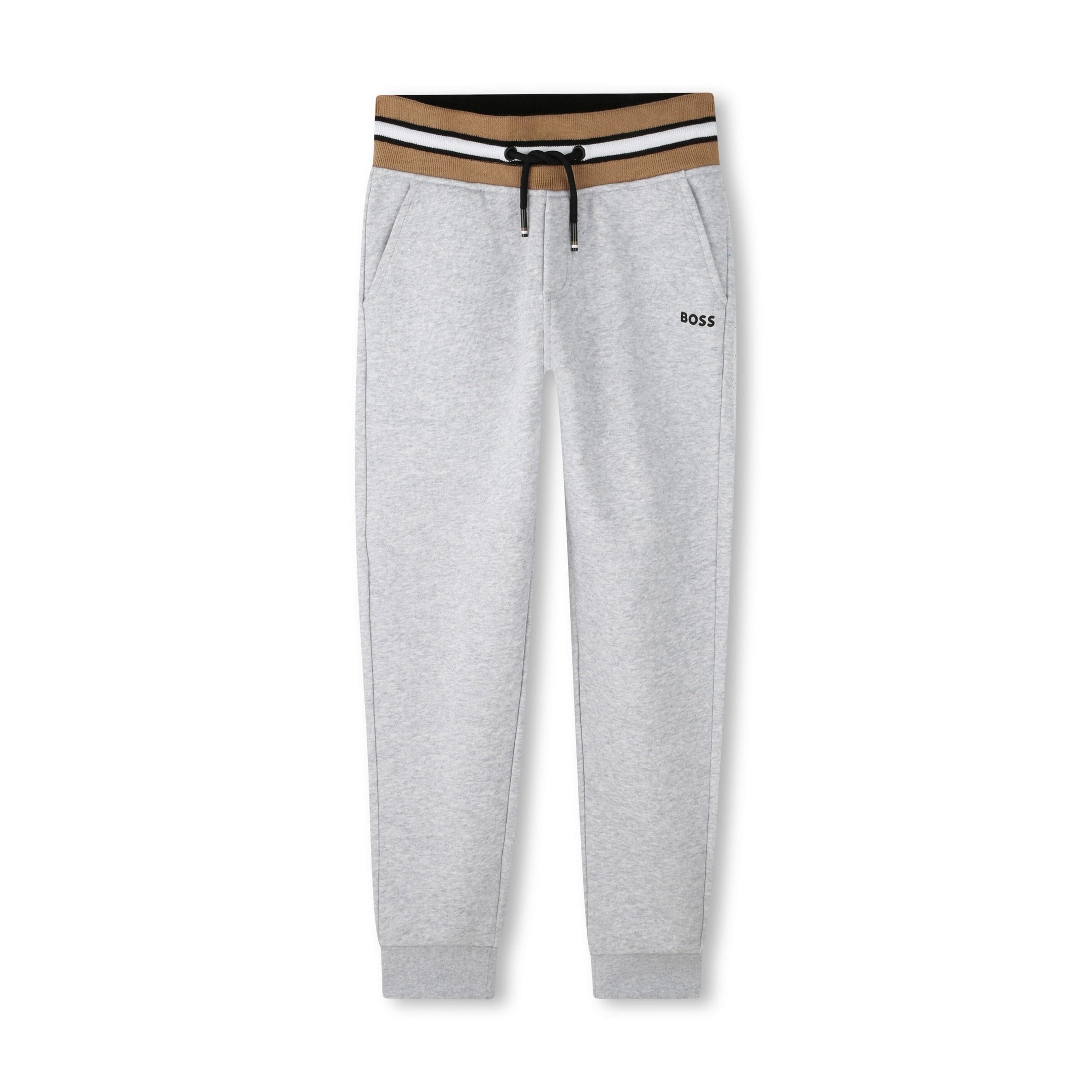 Boys Grey Cotton Trousers