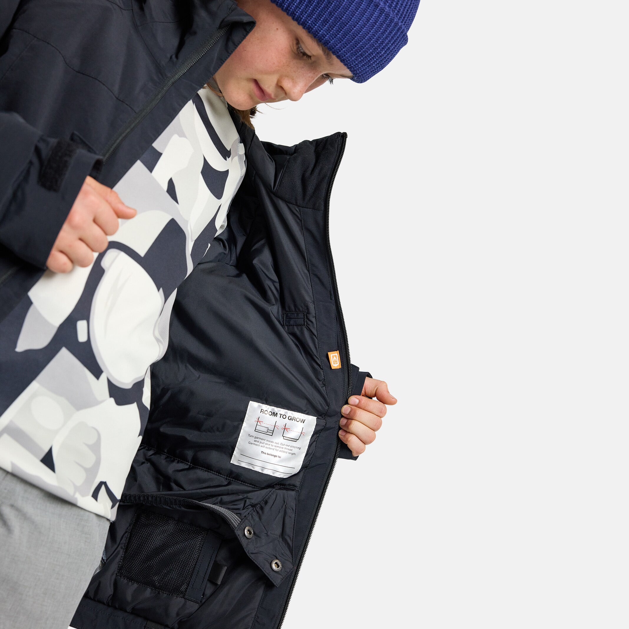 Boys & Girls Black Snow Jacket