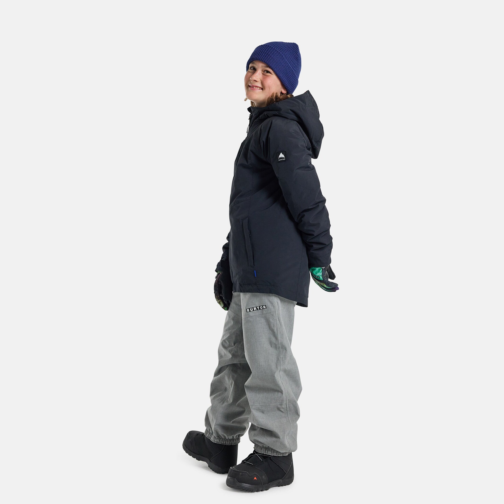 Boys & Girls Black Snow Jacket