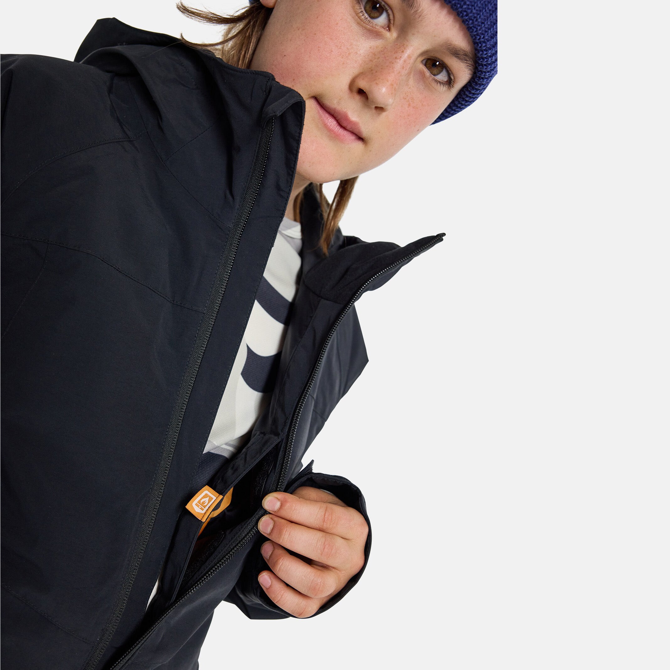 Boys & Girls Black Snow Jacket