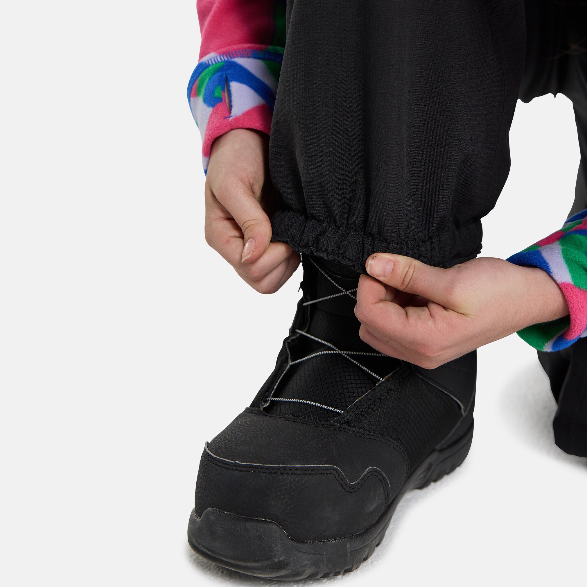 Boys & Girls Black Snow Trousers