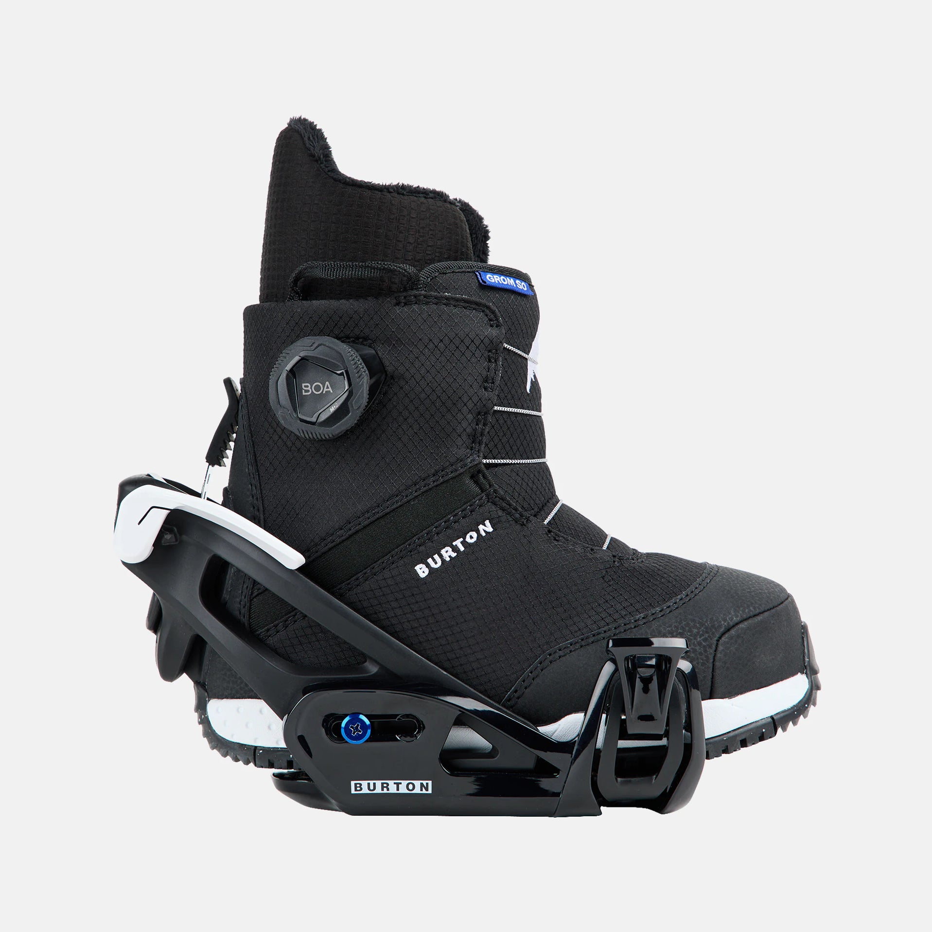 Boys & Girls Black "STEP ON" Snowboard Bindings