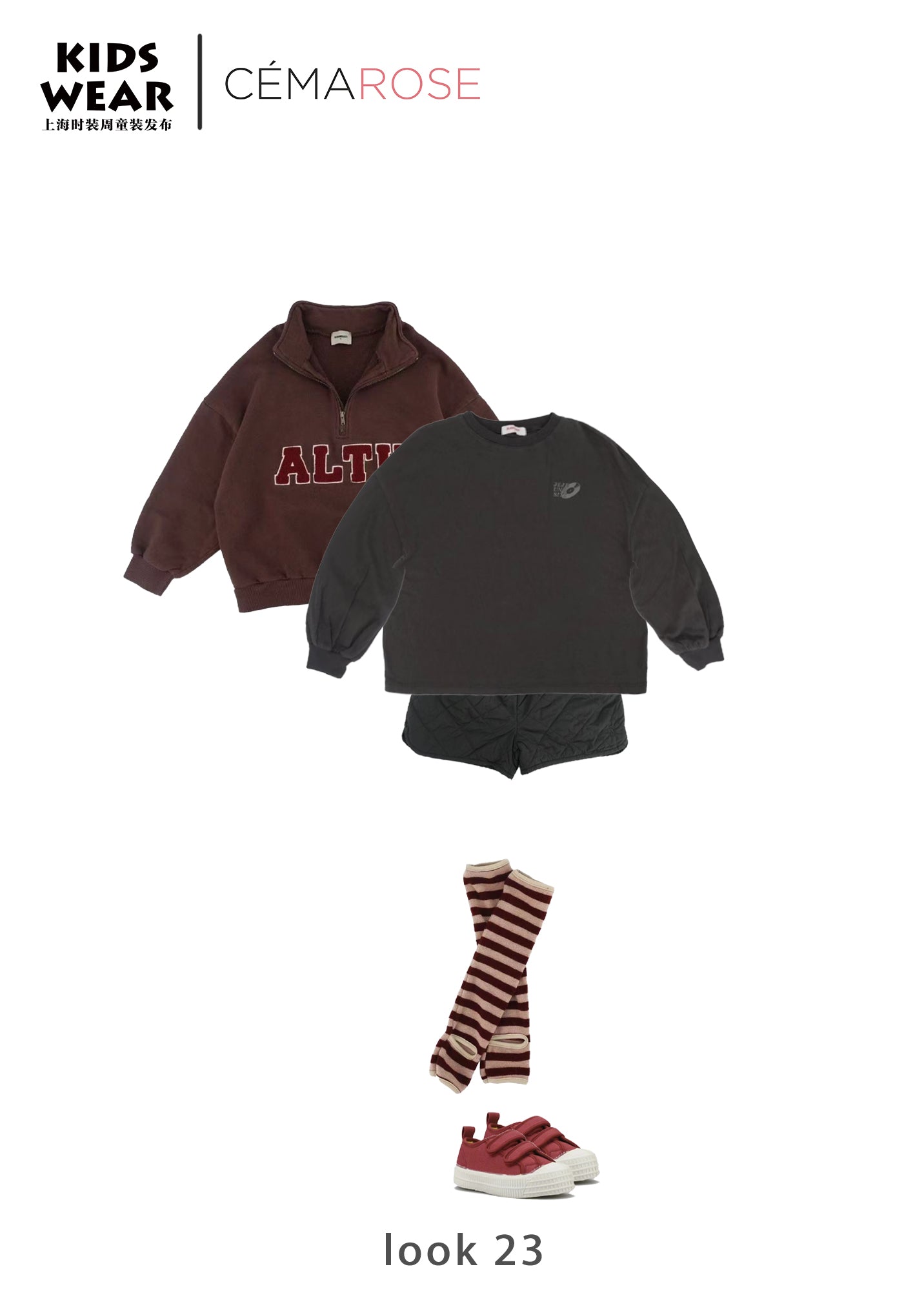 Boys & Girls Charcoal Cotton T-Shirt