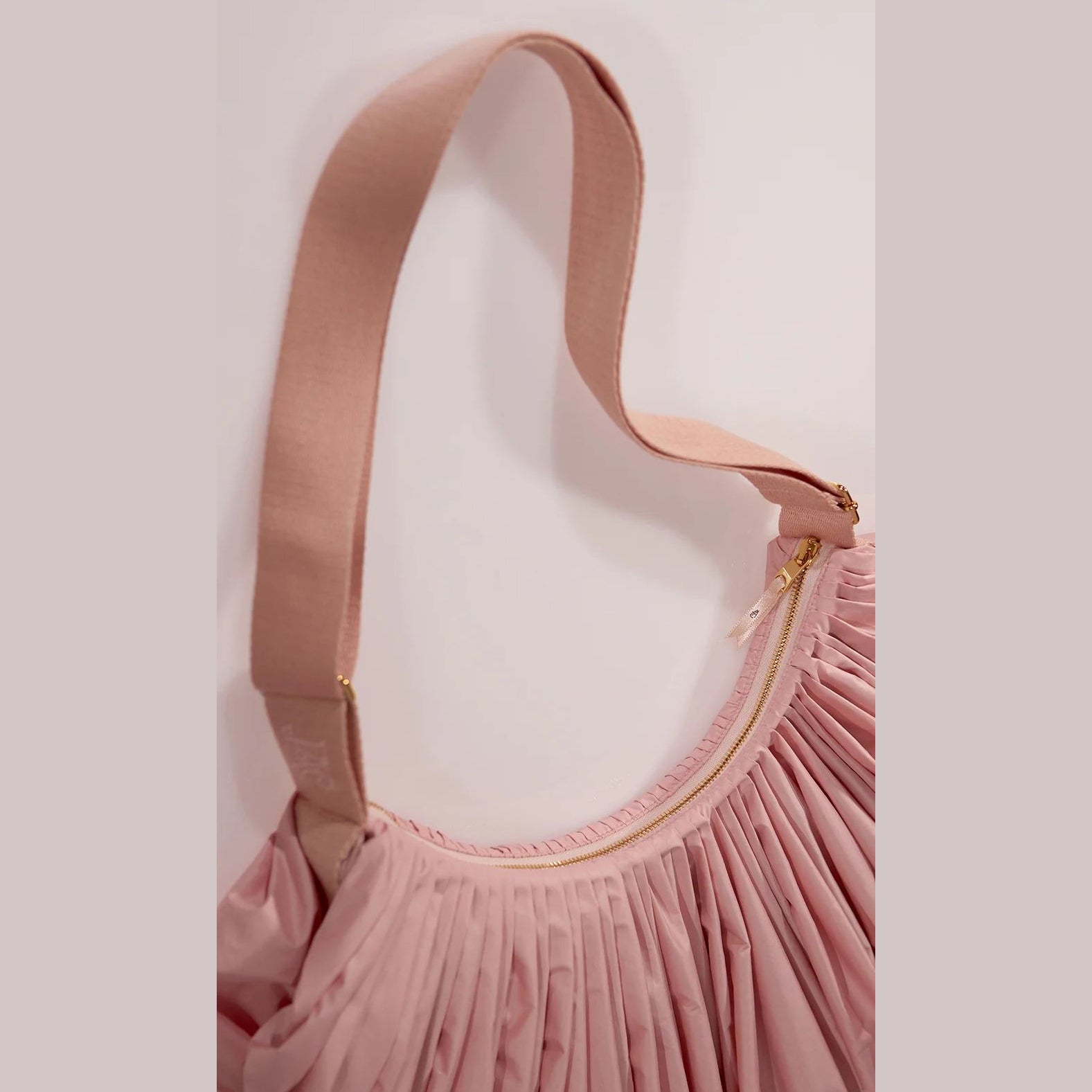 Women Light Pink'WHIPPED CREAM'Pleated Bag(35x25cm)
