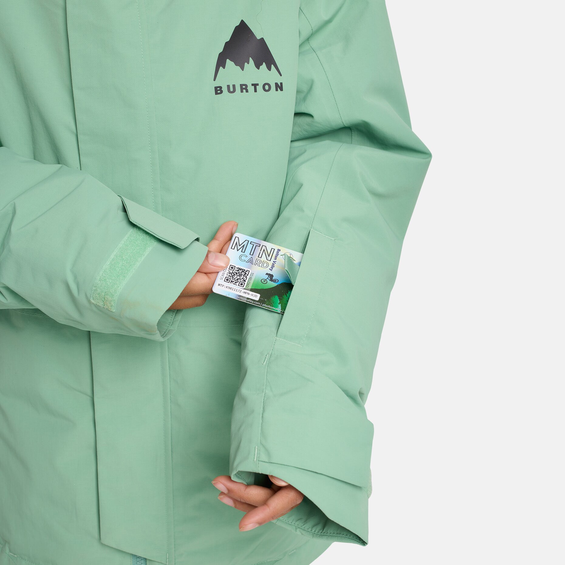 Boys & Girls Light Green Skimmer 2L Ski Jacket