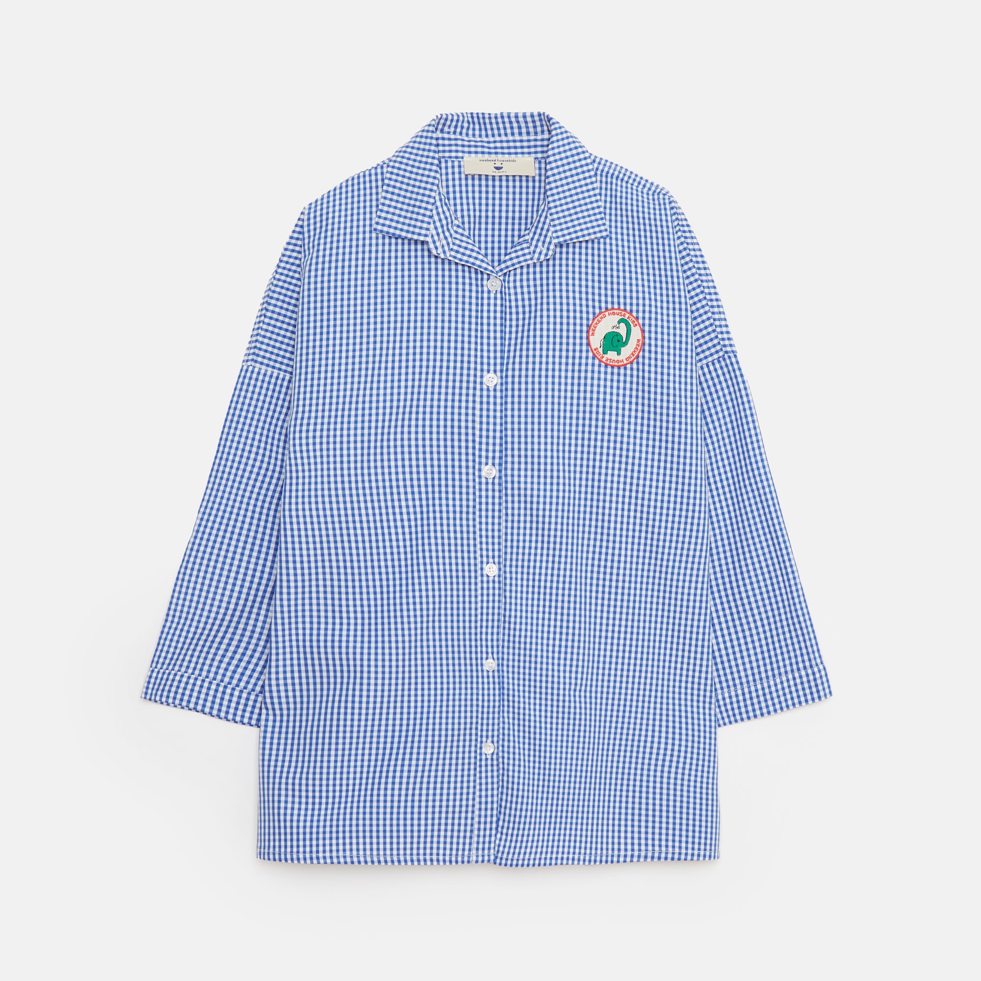 Boys & Girls Blue Check Cotton Shirt