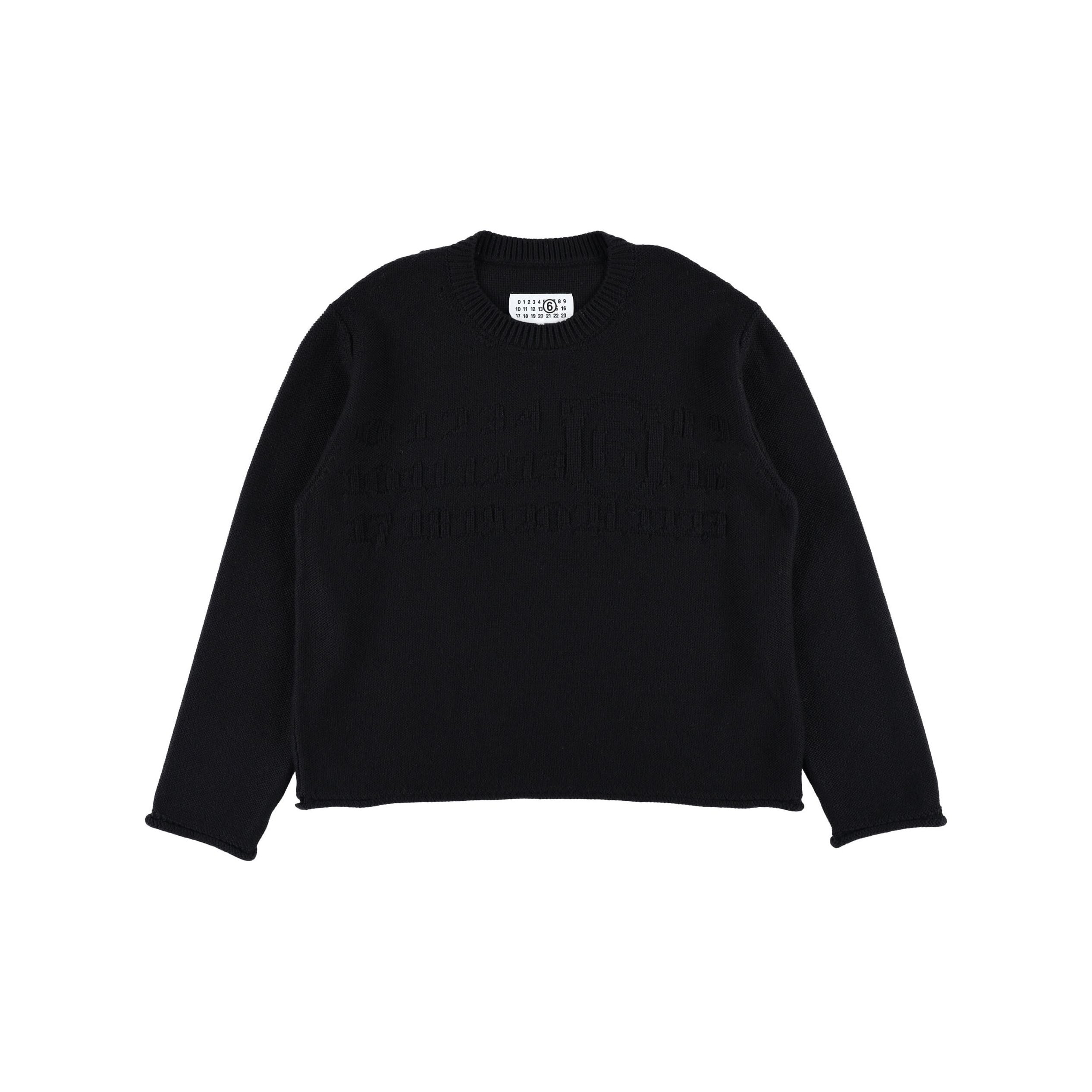 Boys & Girls Black Knit Sweater