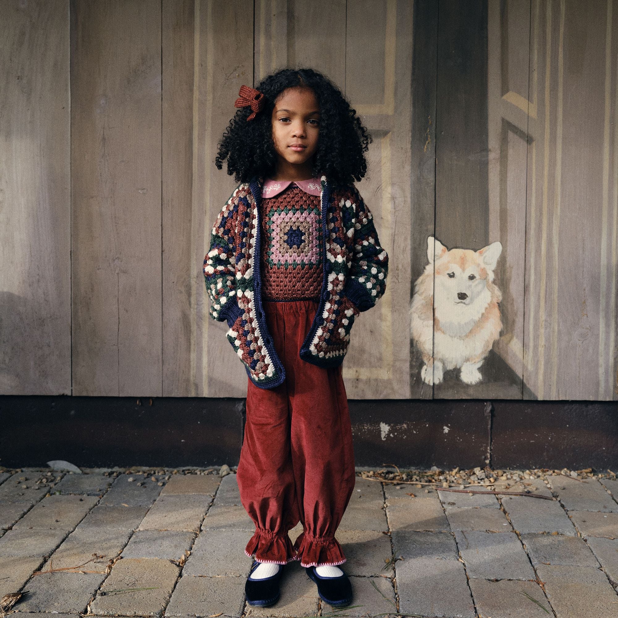 Boys & Girls Green Knit Wool Jacket