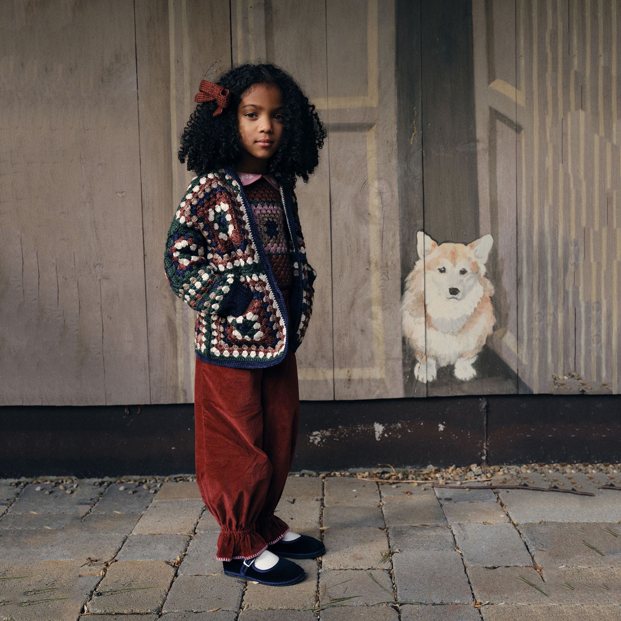 Boys & Girls Green Knit Wool Jacket