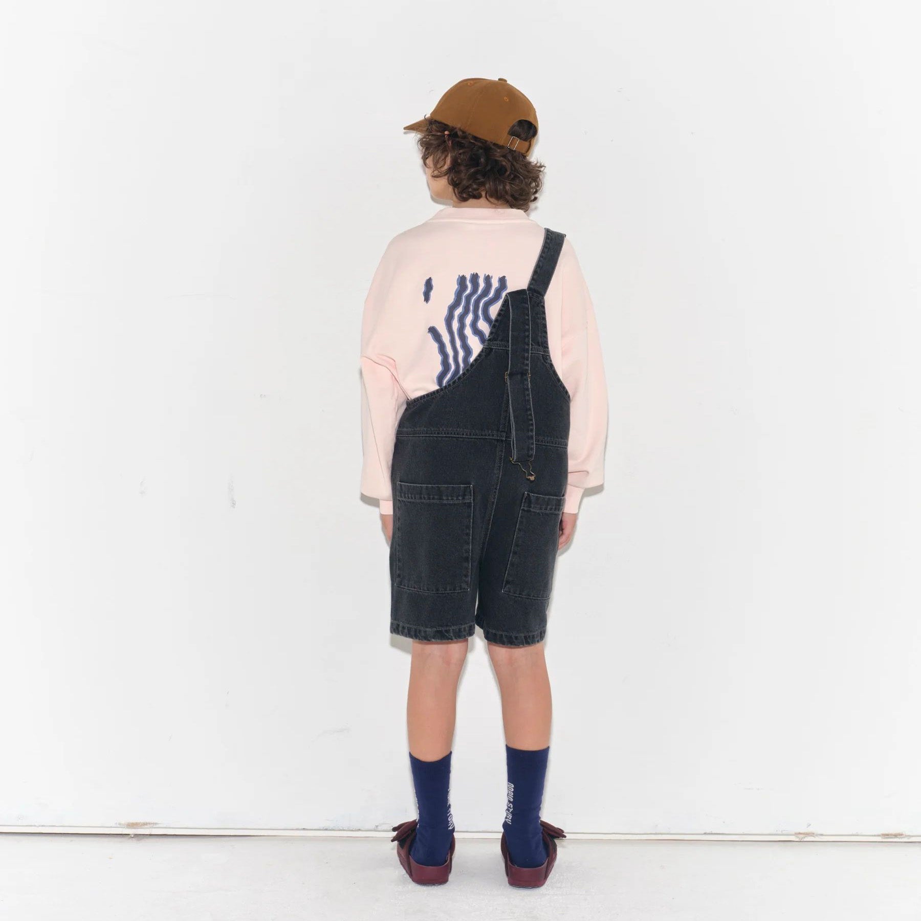 Boys & Girls Navy Logo Cotton Socks