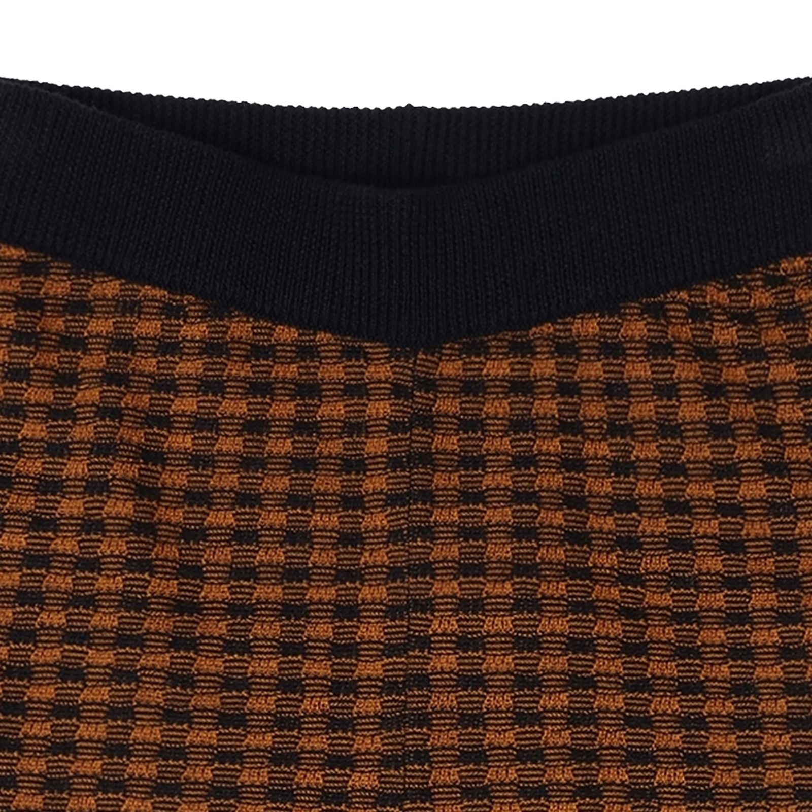 Boys & Girls Caramel Check Wool Trousers