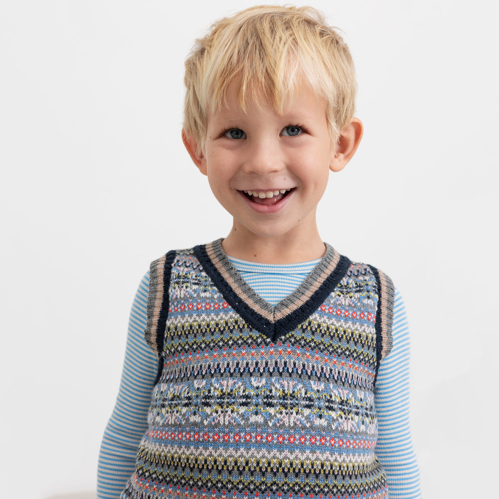 Boys & Girls Blue Stripes T-Shirt