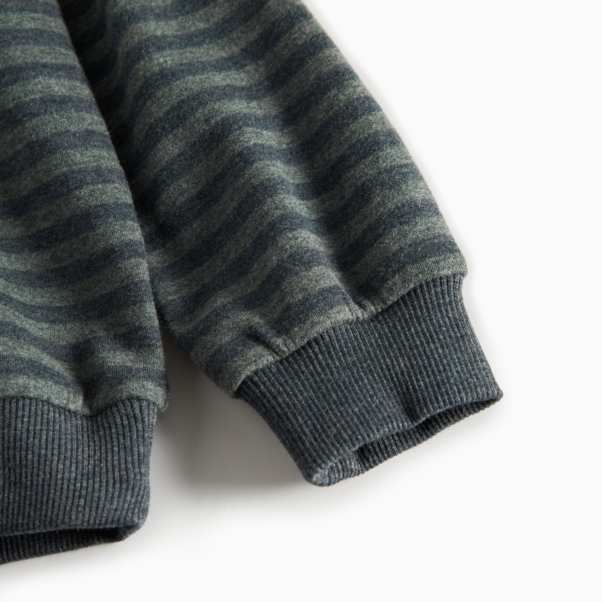 Boys & Girls Grey Stripes Cotton Polo Shirt