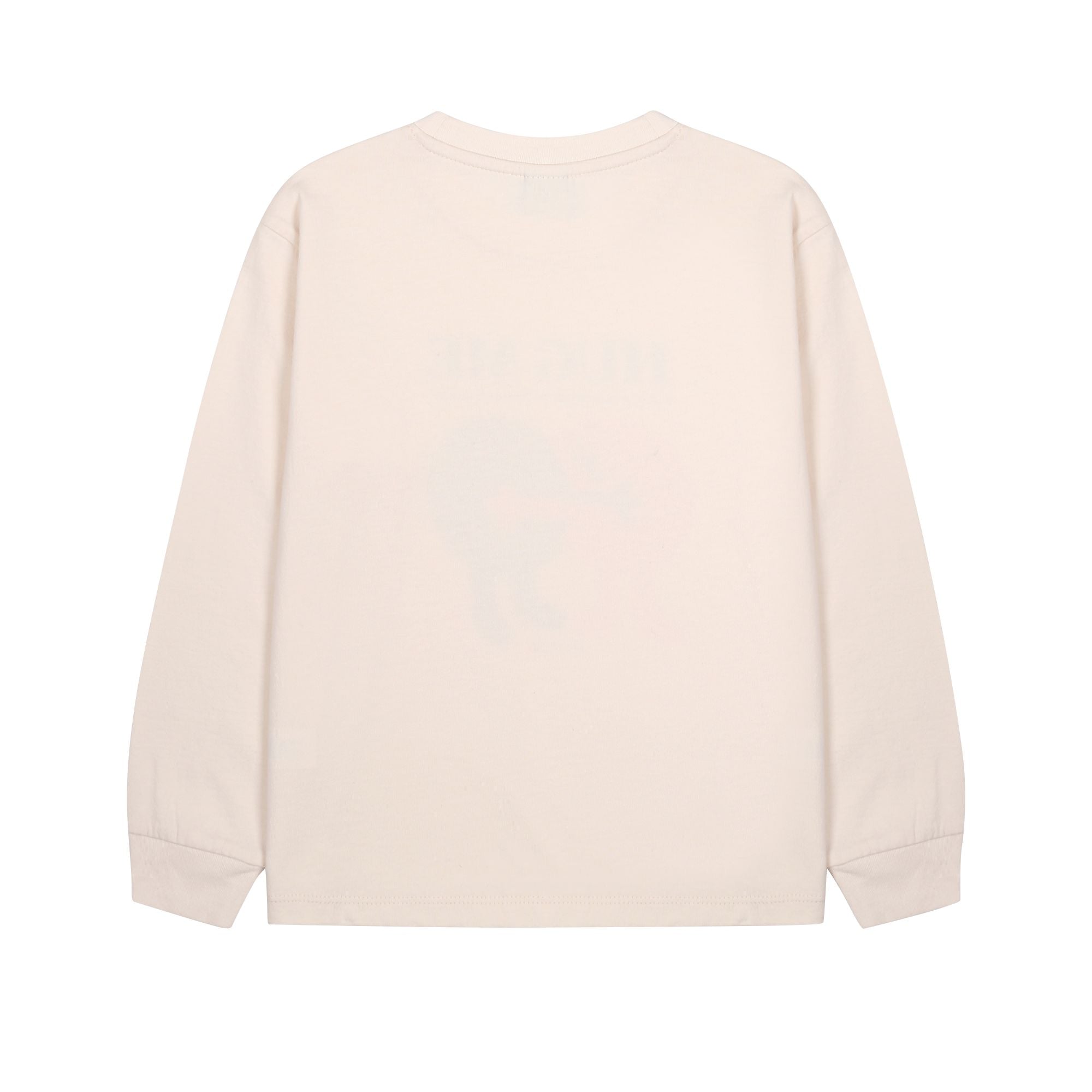 Boys & Girls White Printed Cotton Long Sleeves T-Shirt
