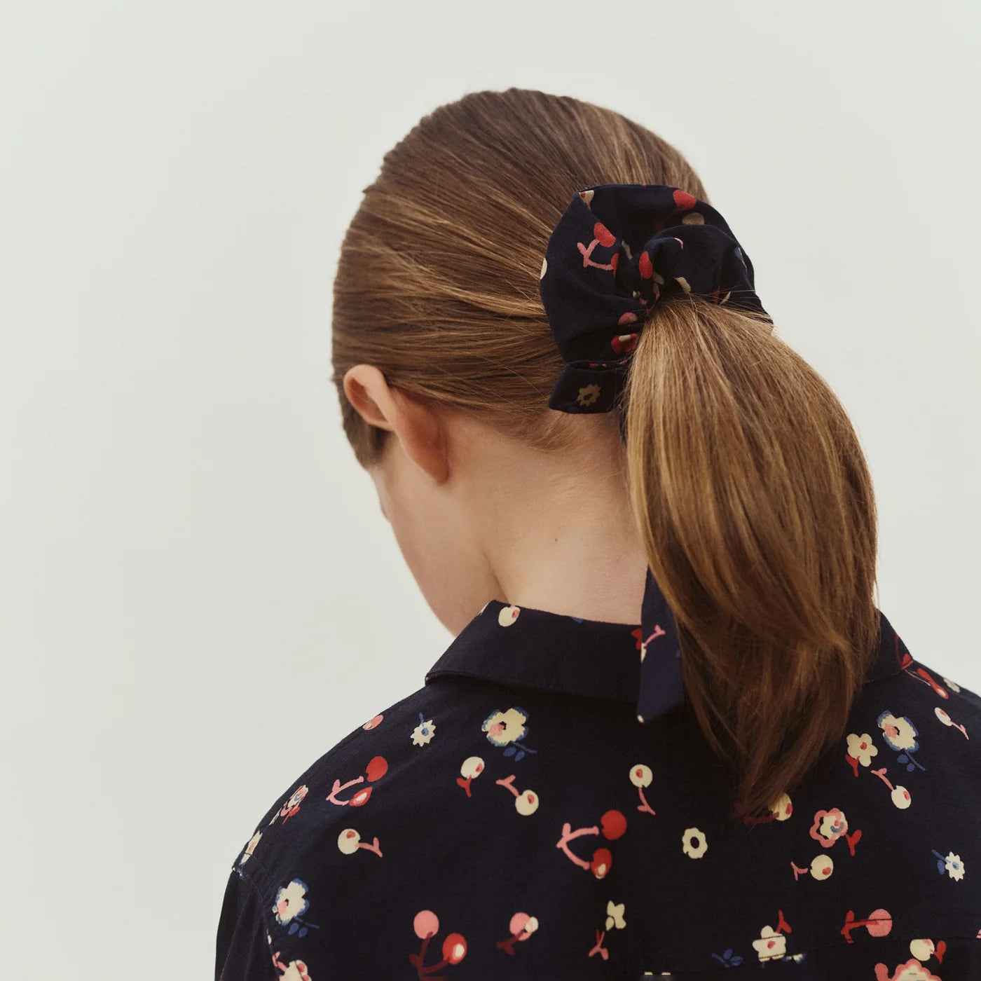 Chouchou imprimé marine pour filles