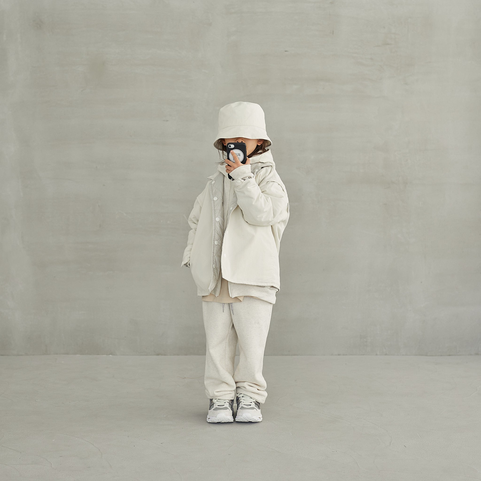 Boys & Girls White Reversible Jacket