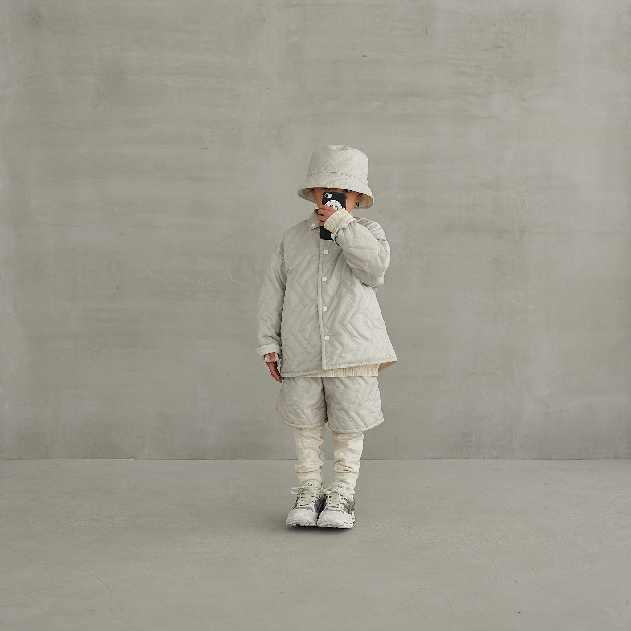 Boys & Girls White Reversible Jacket
