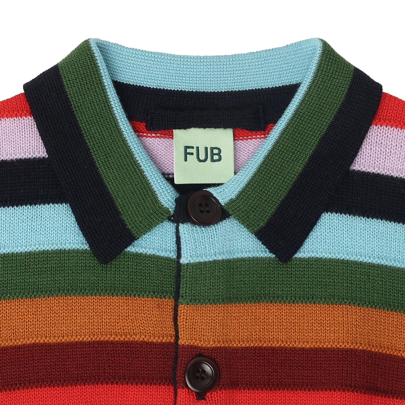 Boys & Girls Multicolor Stripes Wool Jacket