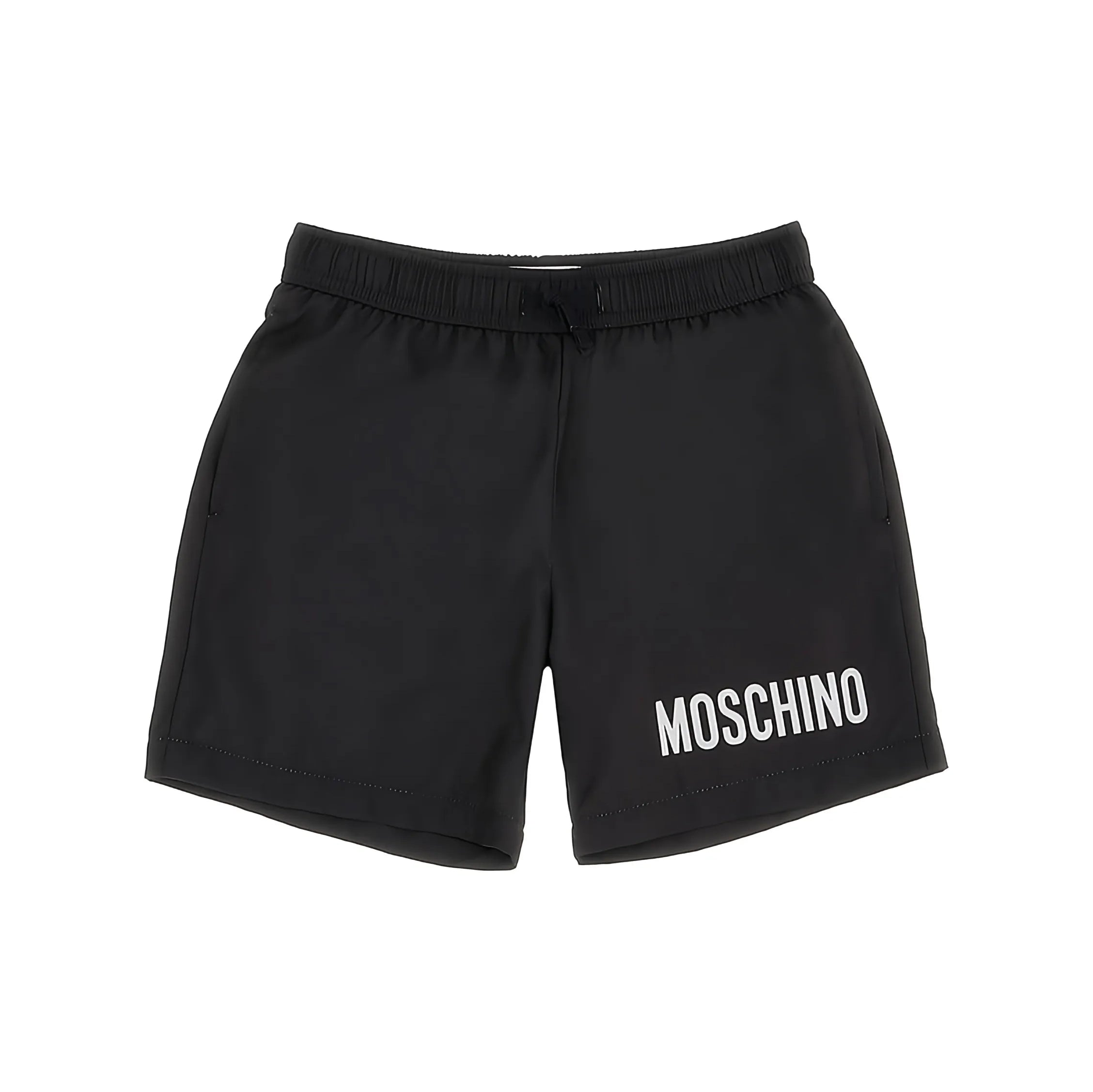 Boys Black Logo Swim Shorts
