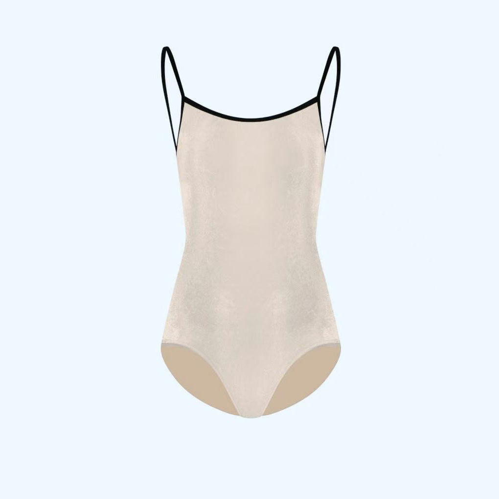 Girls Milk "Daniela/V-Buttermilk/V-Black" Ballet Onesies