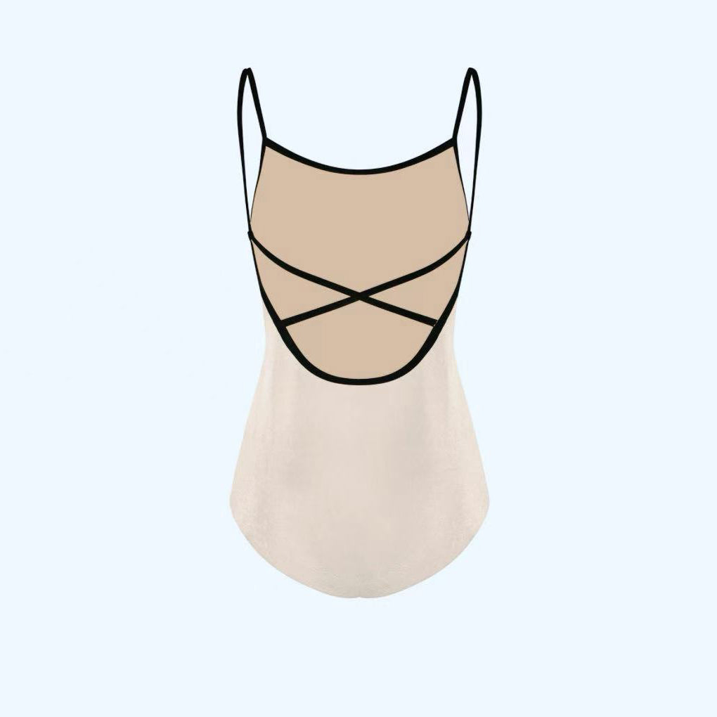 Girls Milk "Daniela/V-Buttermilk/V-Black" Ballet Onesies