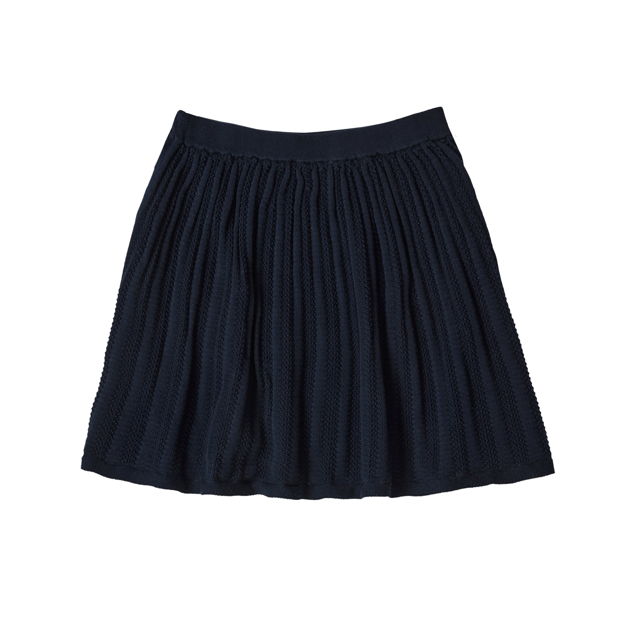 Girls Dark Blue Cotton Skirt