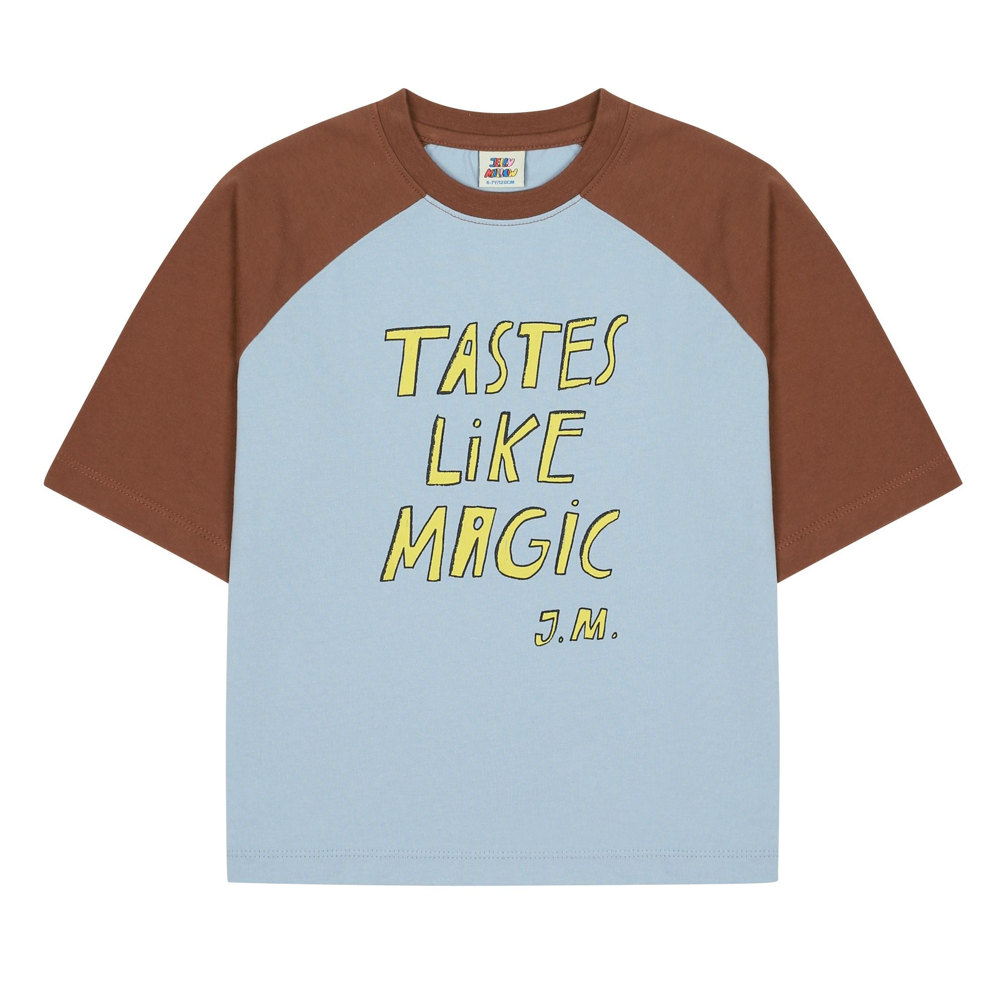 Boys & Girls Light Blue Logo Cotton T-Shirt