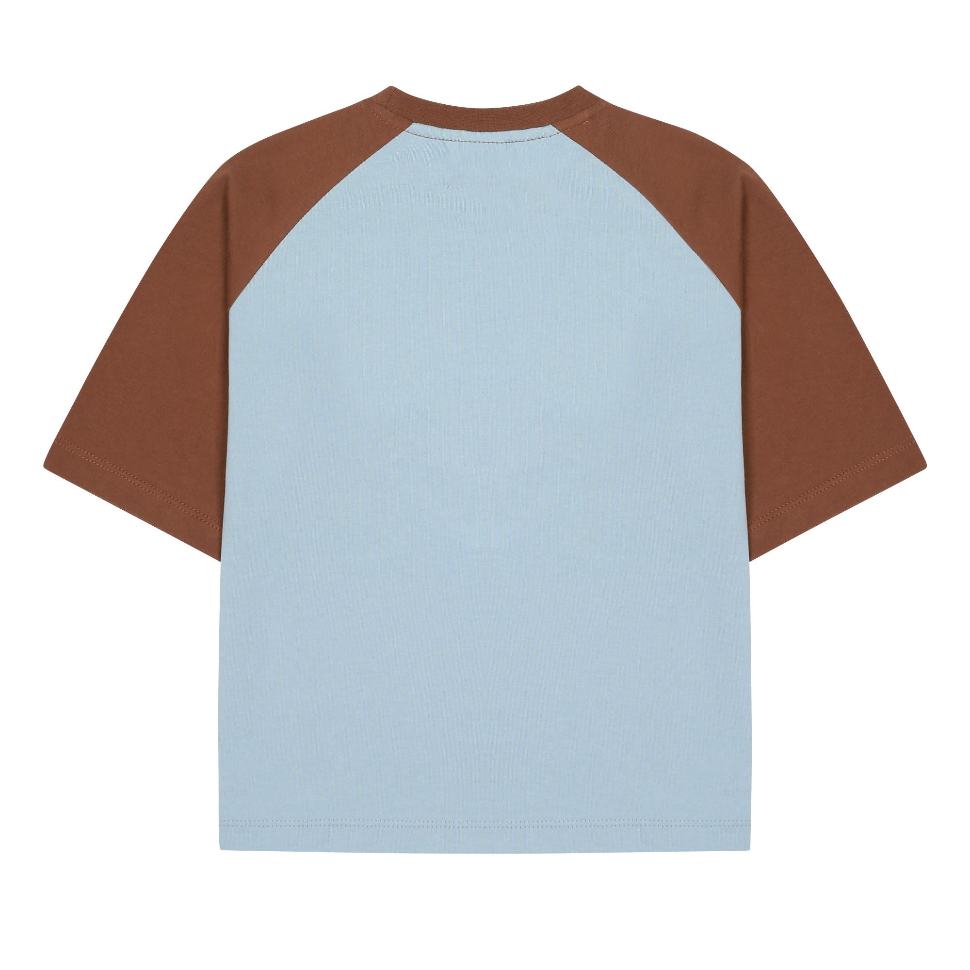 Boys & Girls Light Blue Logo Cotton T-Shirt