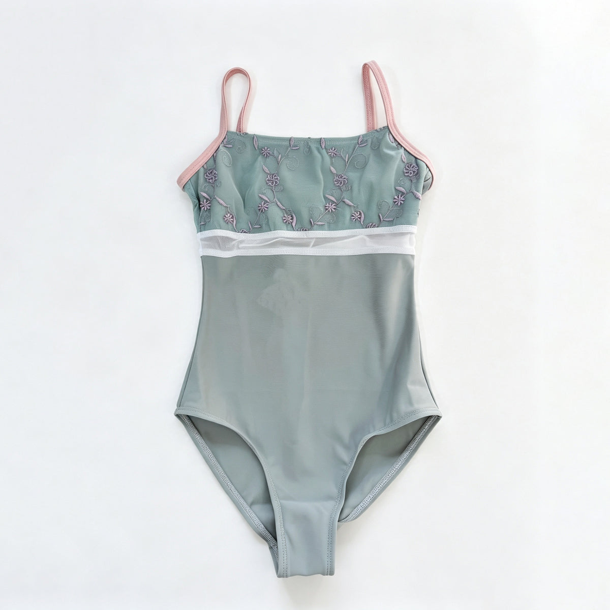 Girls Aqua Blue "BRIGID" Ballet Onesies(KC17038-C95/L17+TRD26+TP03+L09)