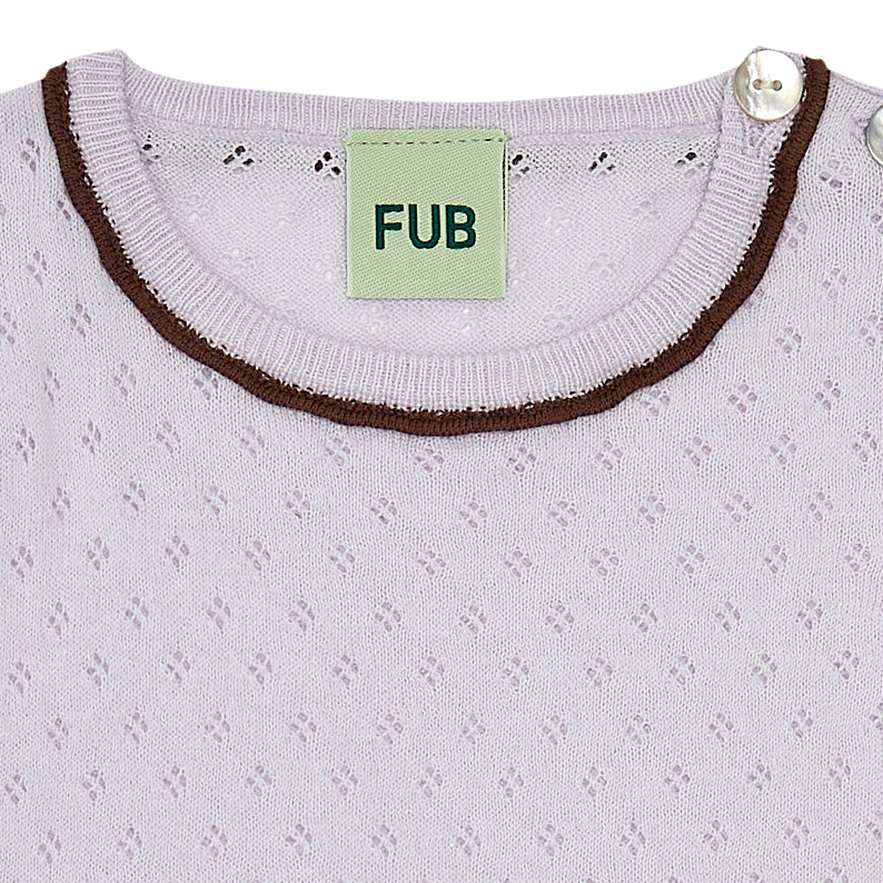 Baby Boys & Girls Lilac Cotton Babysuit