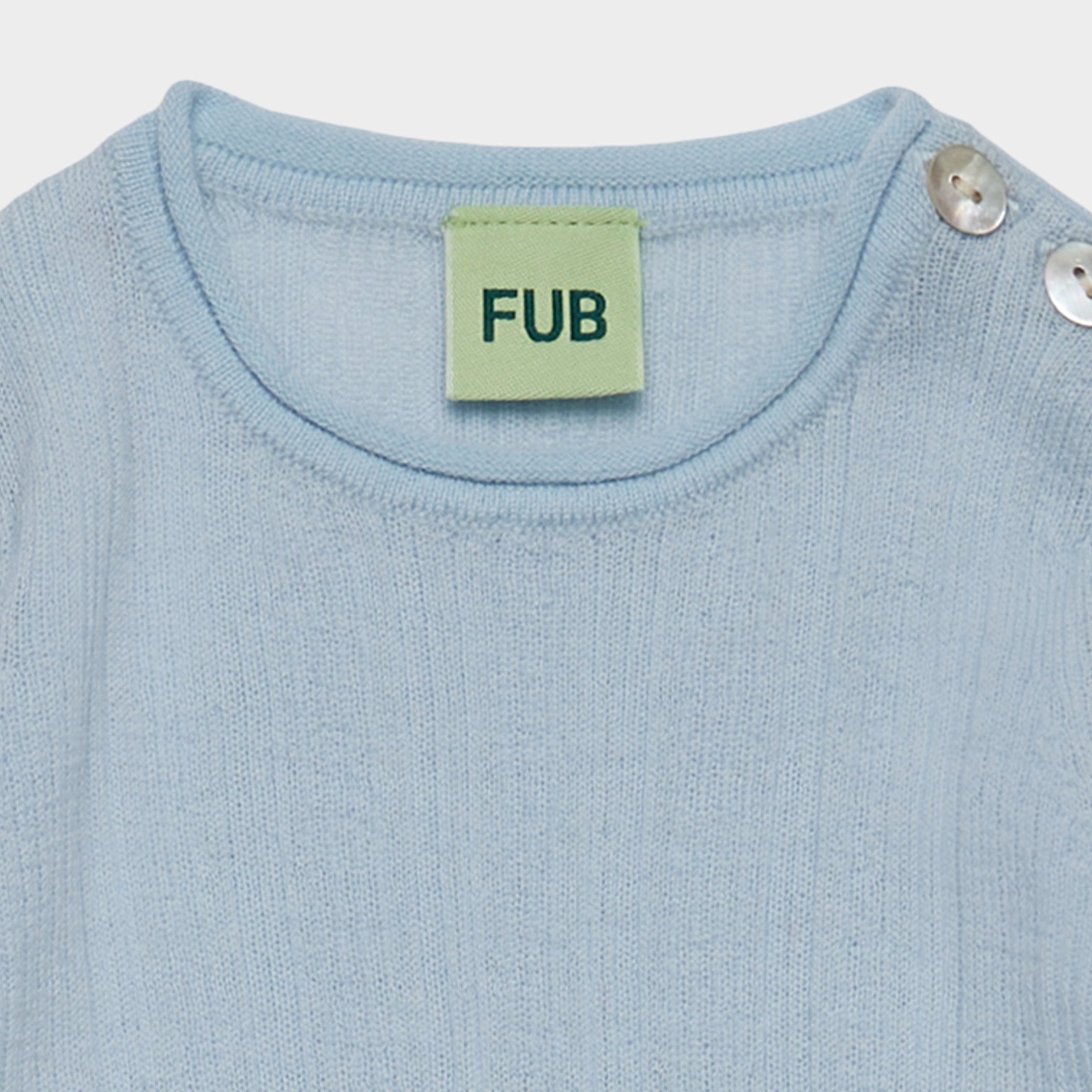Baby Boys & Girls Light Blue Wool Babysuit