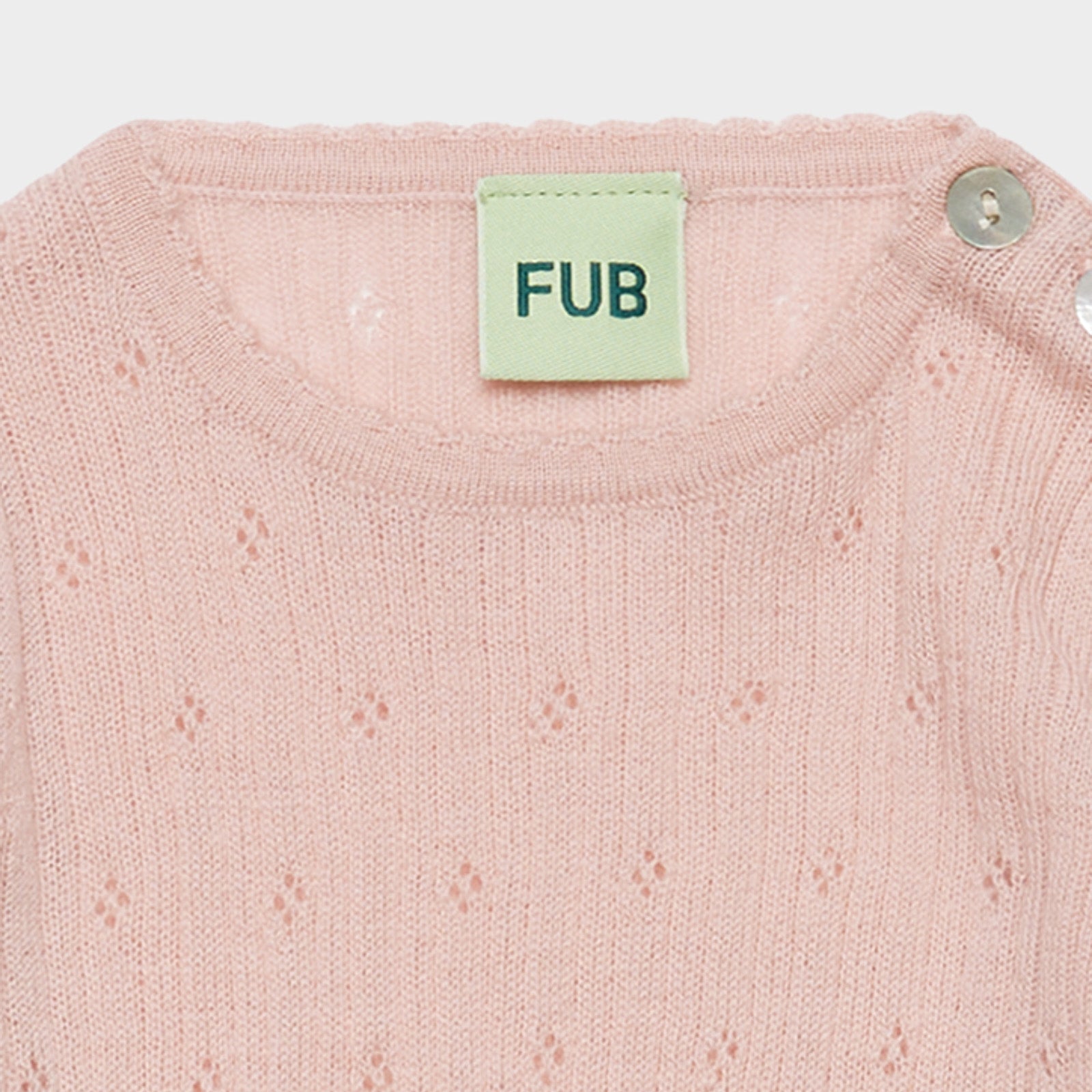 Baby Girls Pink Wool Babysuit