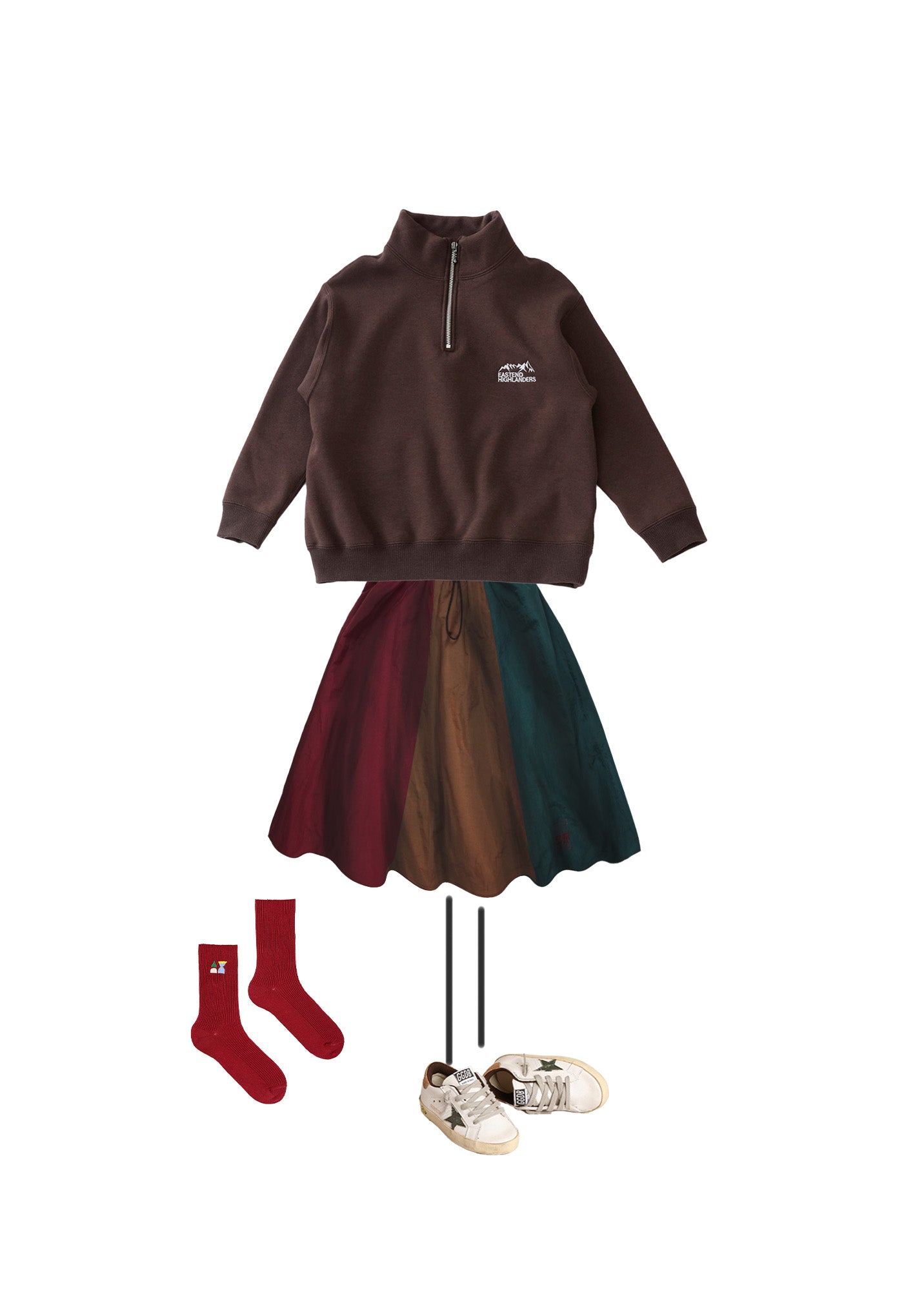 Boys & Girls Brown Logo Sweatshirt