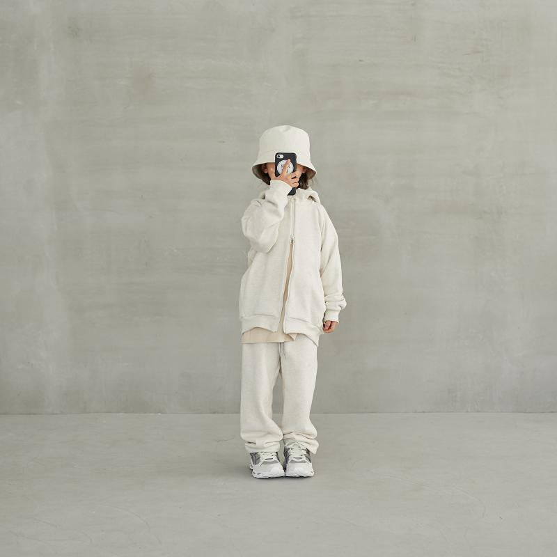 Boys & Girls Light Grey Cotton Trousers