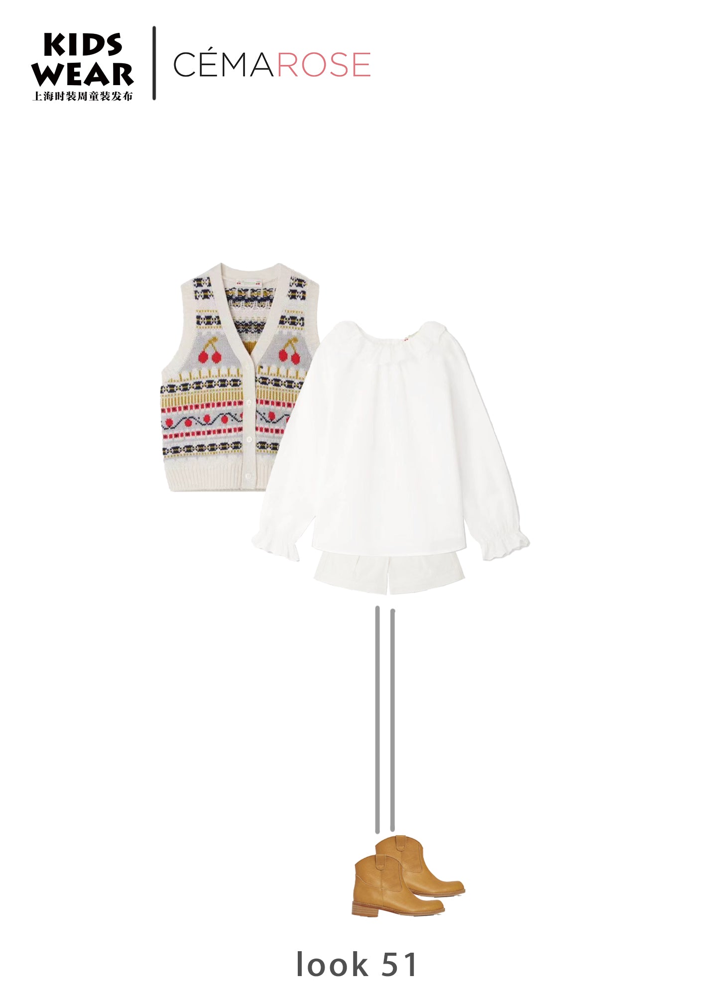 Girls White Cotton Top