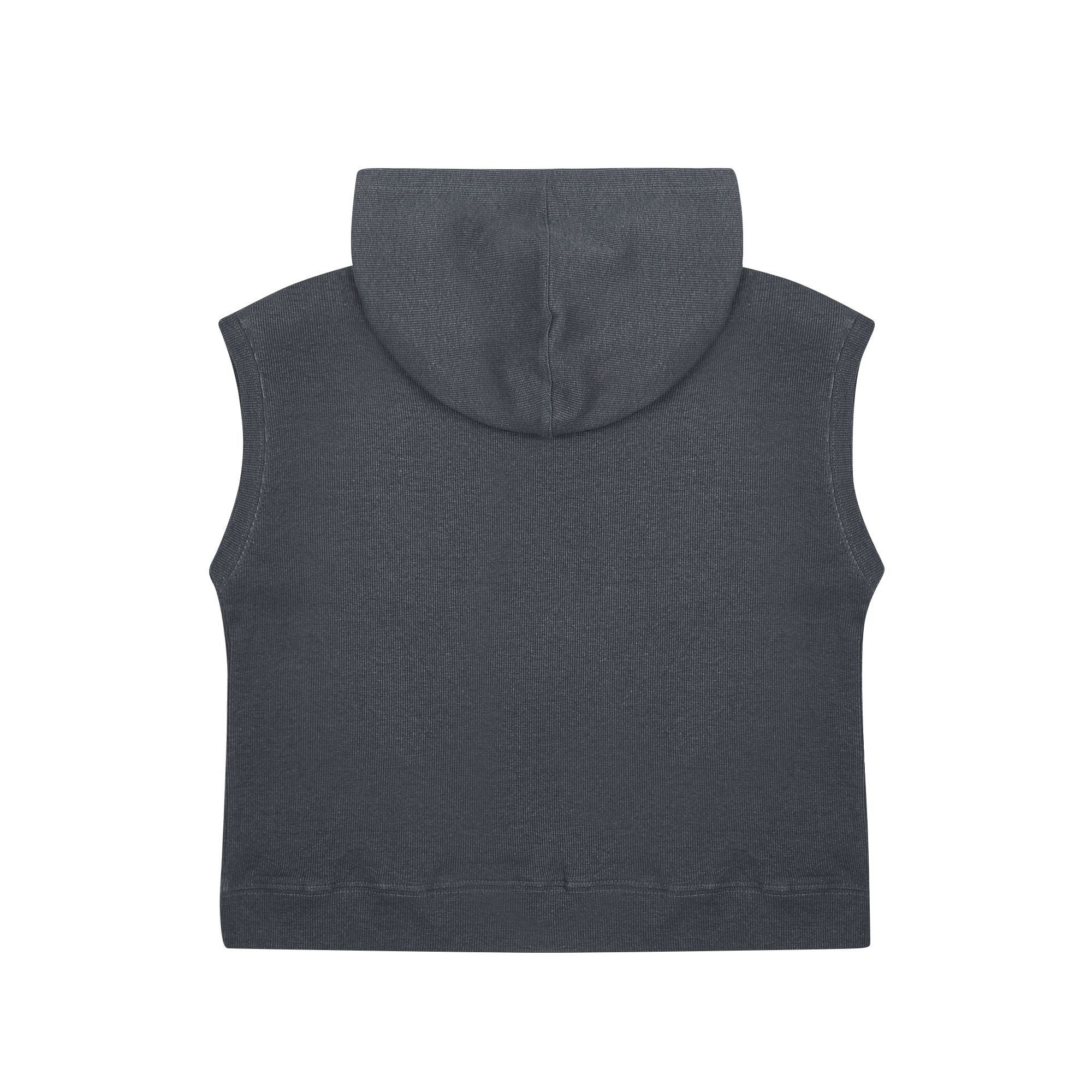 Boys & Girls Charcoal Cotton Hooded T-Shirt