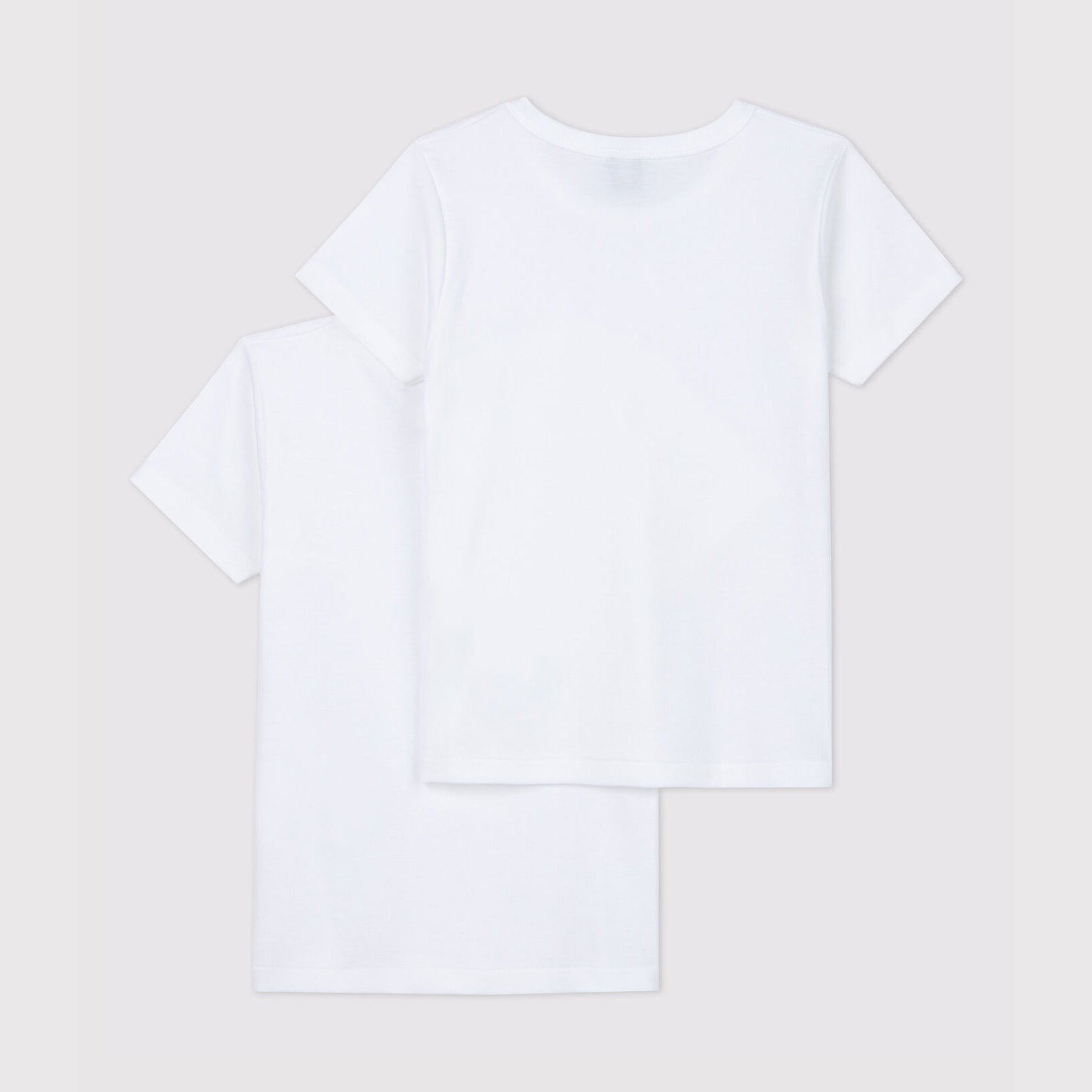 Boys White Cotton T-Shirt Set(2 Pack)