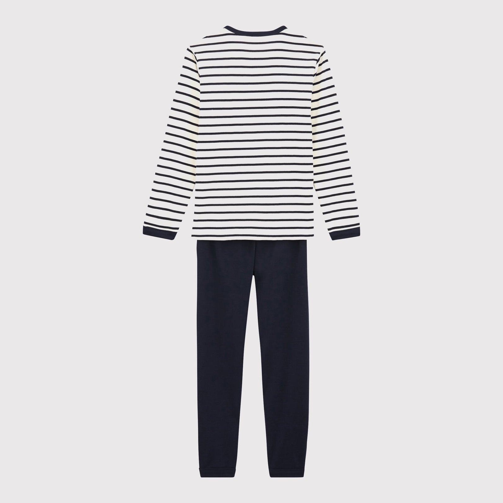 Boys Navy Stripes Cotton Nightwear Set