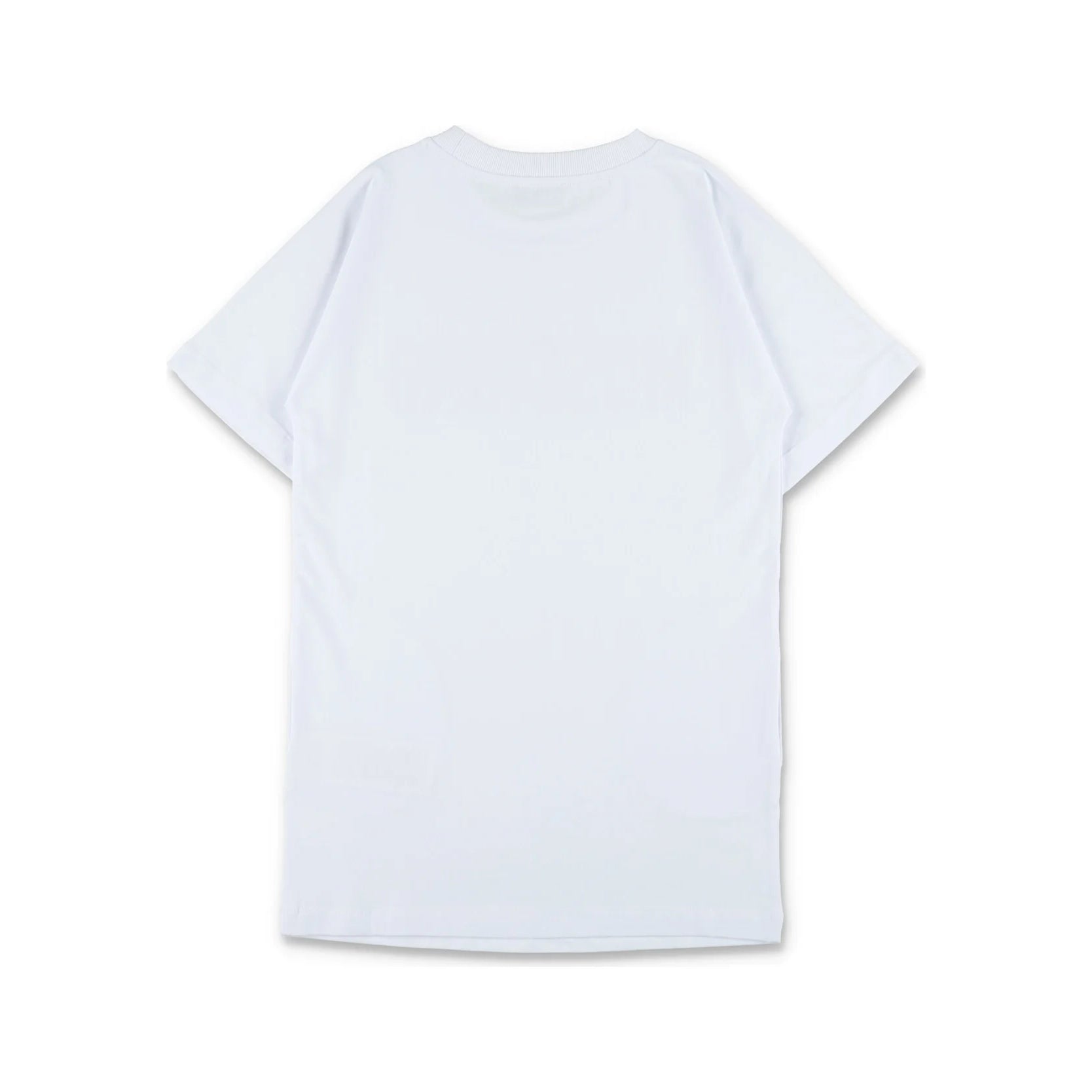 Girls White Logo Cotton Dress
