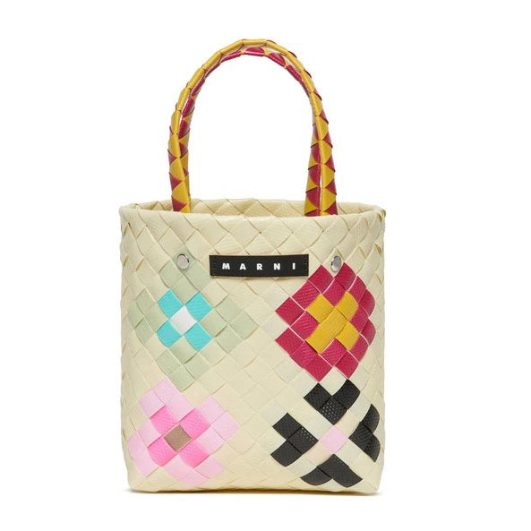 Girls Khaki Woven HandBag(H18xW16xD8cm)